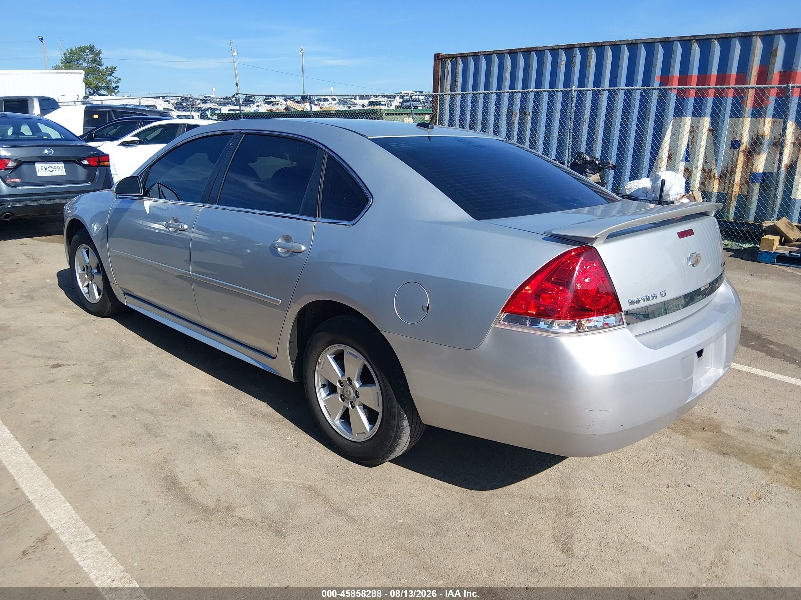 2011 Chevrolet Impala Lt Серебряный vin: 2G1WG5EKXB1182481