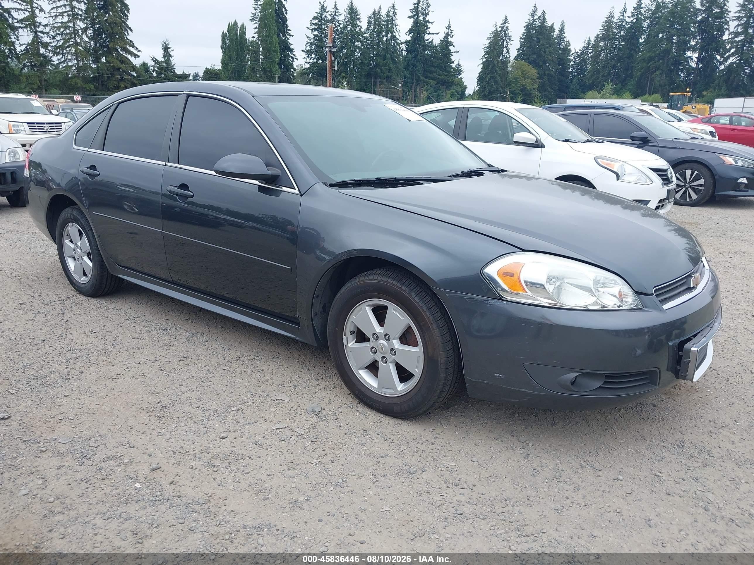 2011 Chevrolet Impala Lt Gray vin: 2G1WG5EKXB1182576