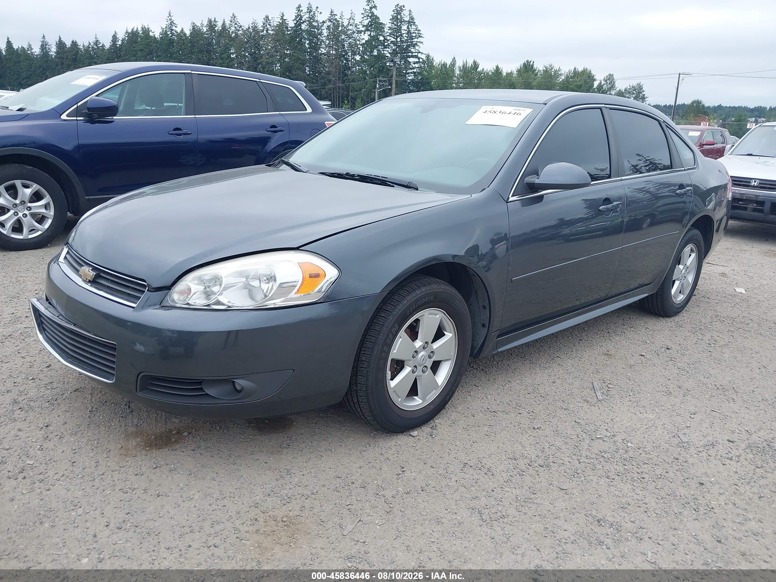 2011 Chevrolet Impala Lt Gray vin: 2G1WG5EKXB1182576