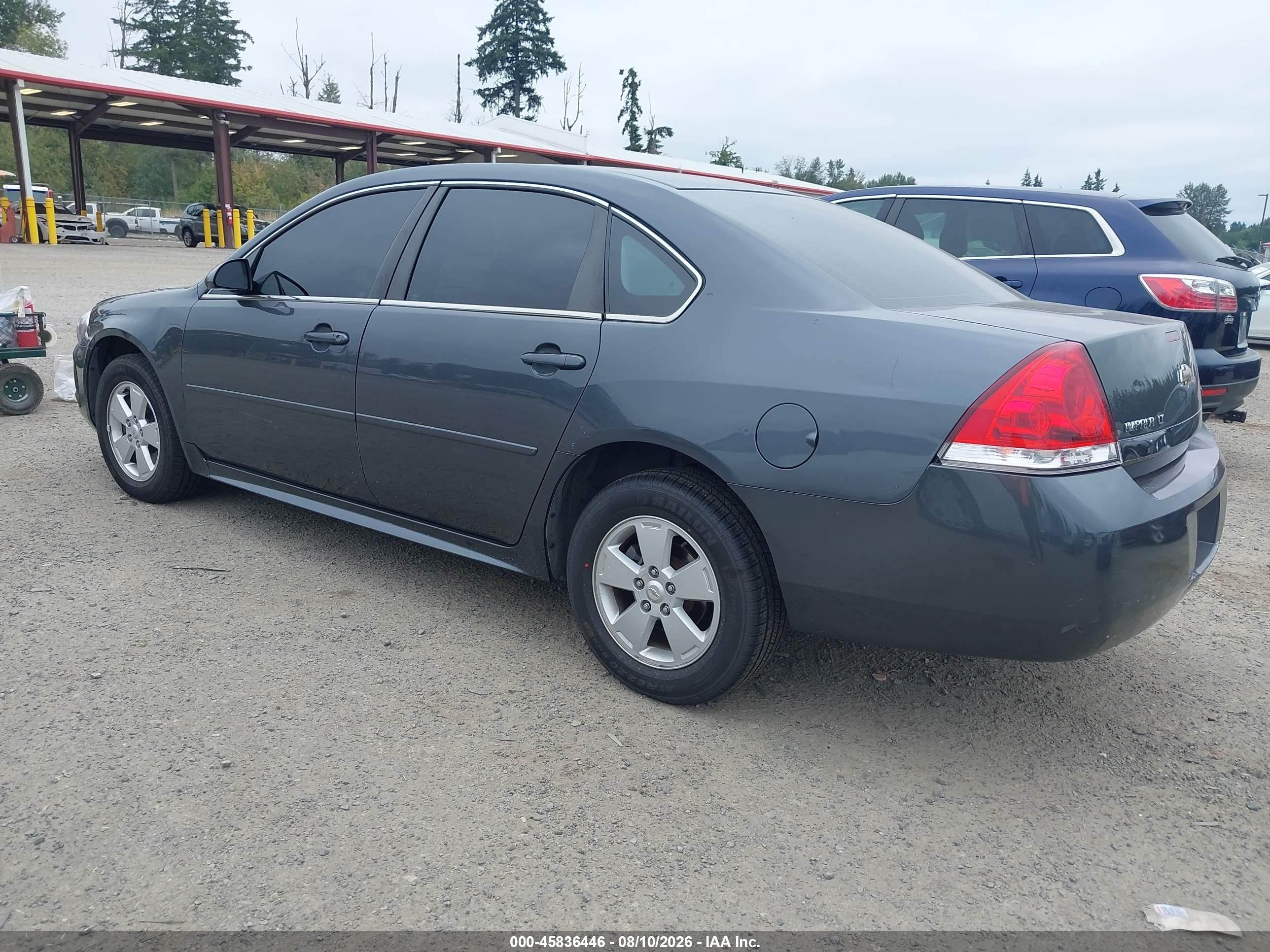 2011 Chevrolet Impala Lt Gray vin: 2G1WG5EKXB1182576
