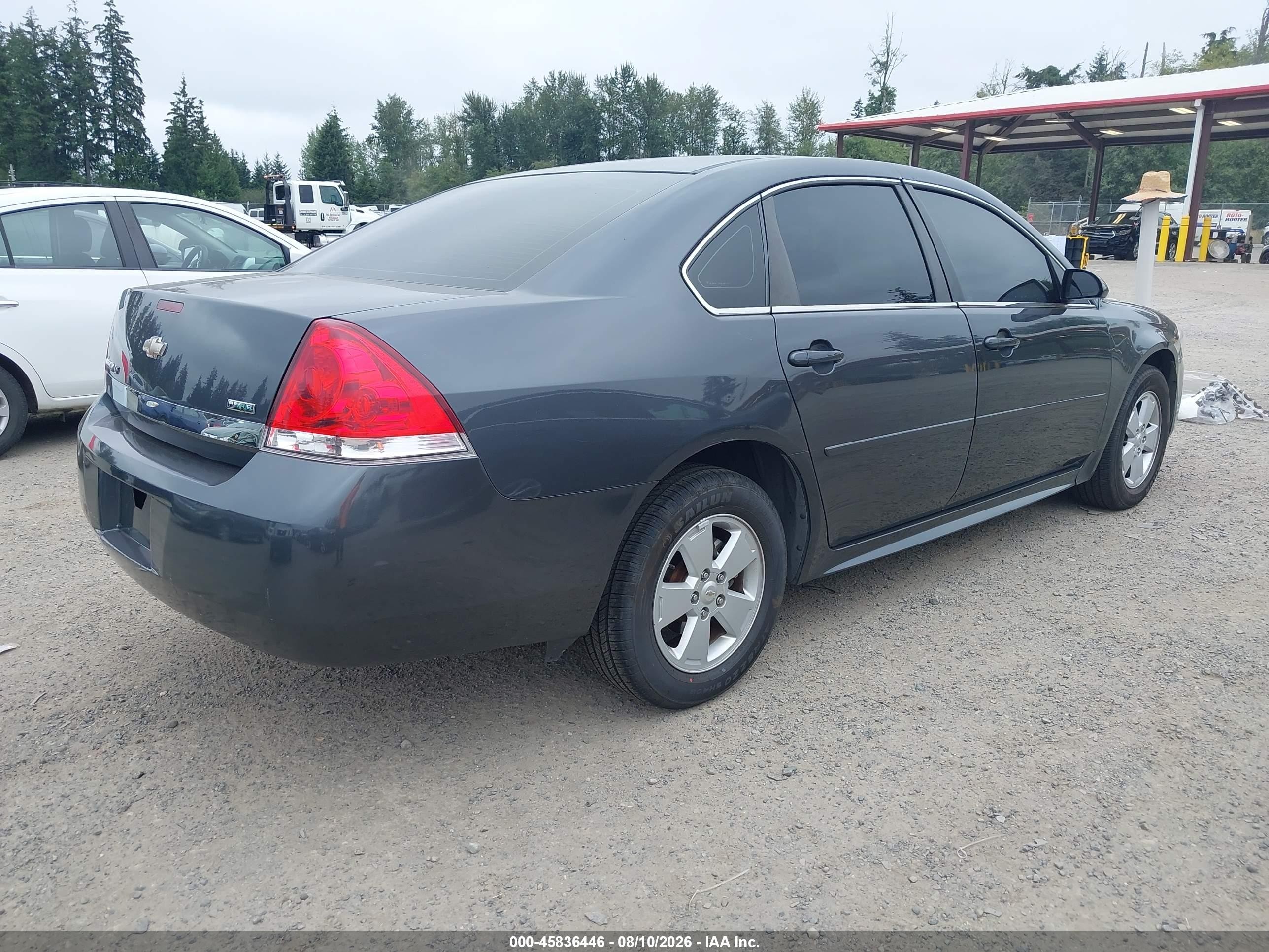 2011 Chevrolet Impala Lt Gray vin: 2G1WG5EKXB1182576