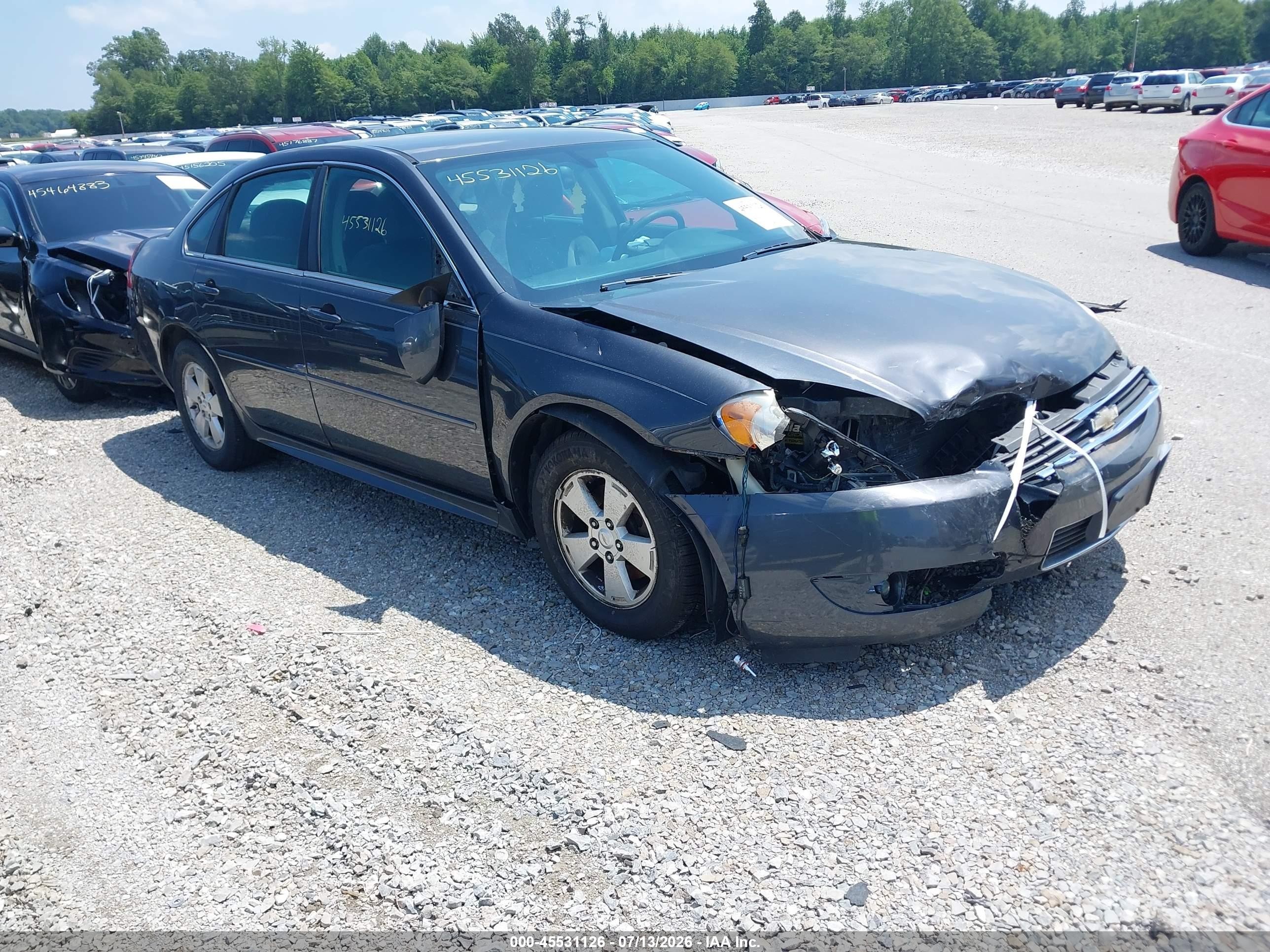 2011 Chevrolet Impala Lt Gray vin: 2G1WG5EKXB1266641