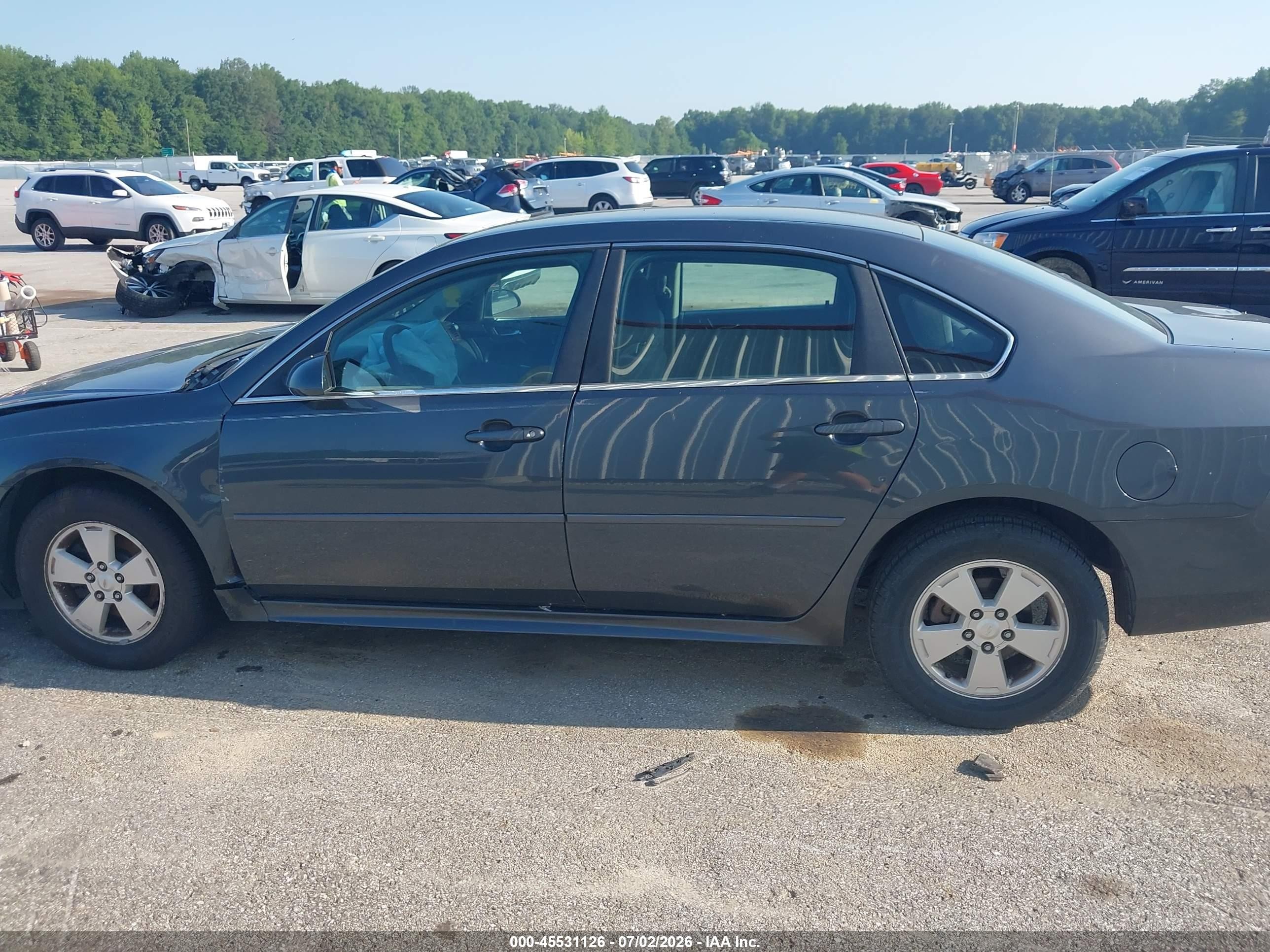 2011 Chevrolet Impala Lt Gray vin: 2G1WG5EKXB1266641