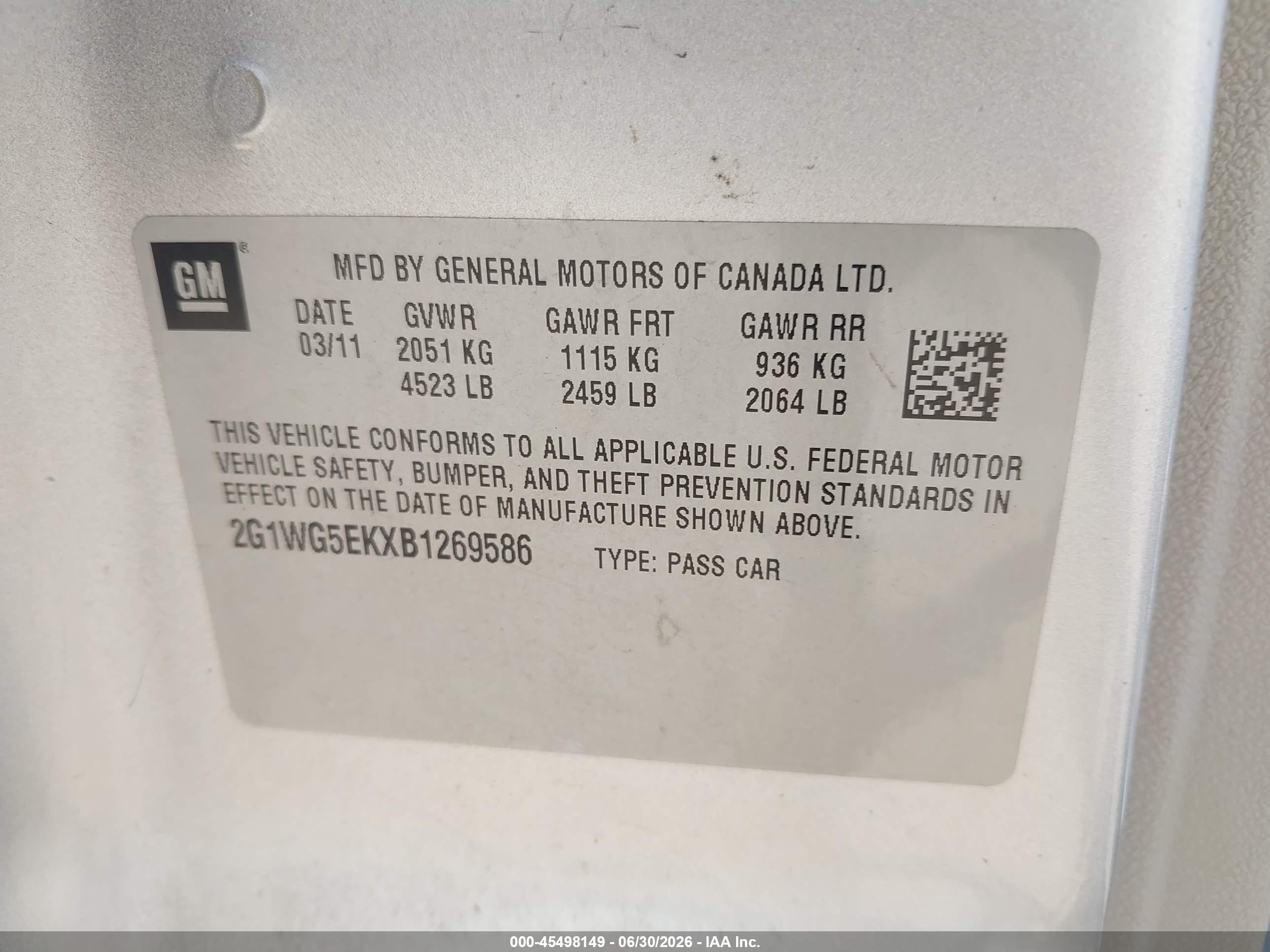 2011 Chevrolet Impala Lt Silver vin: 2G1WG5EKXB1269586