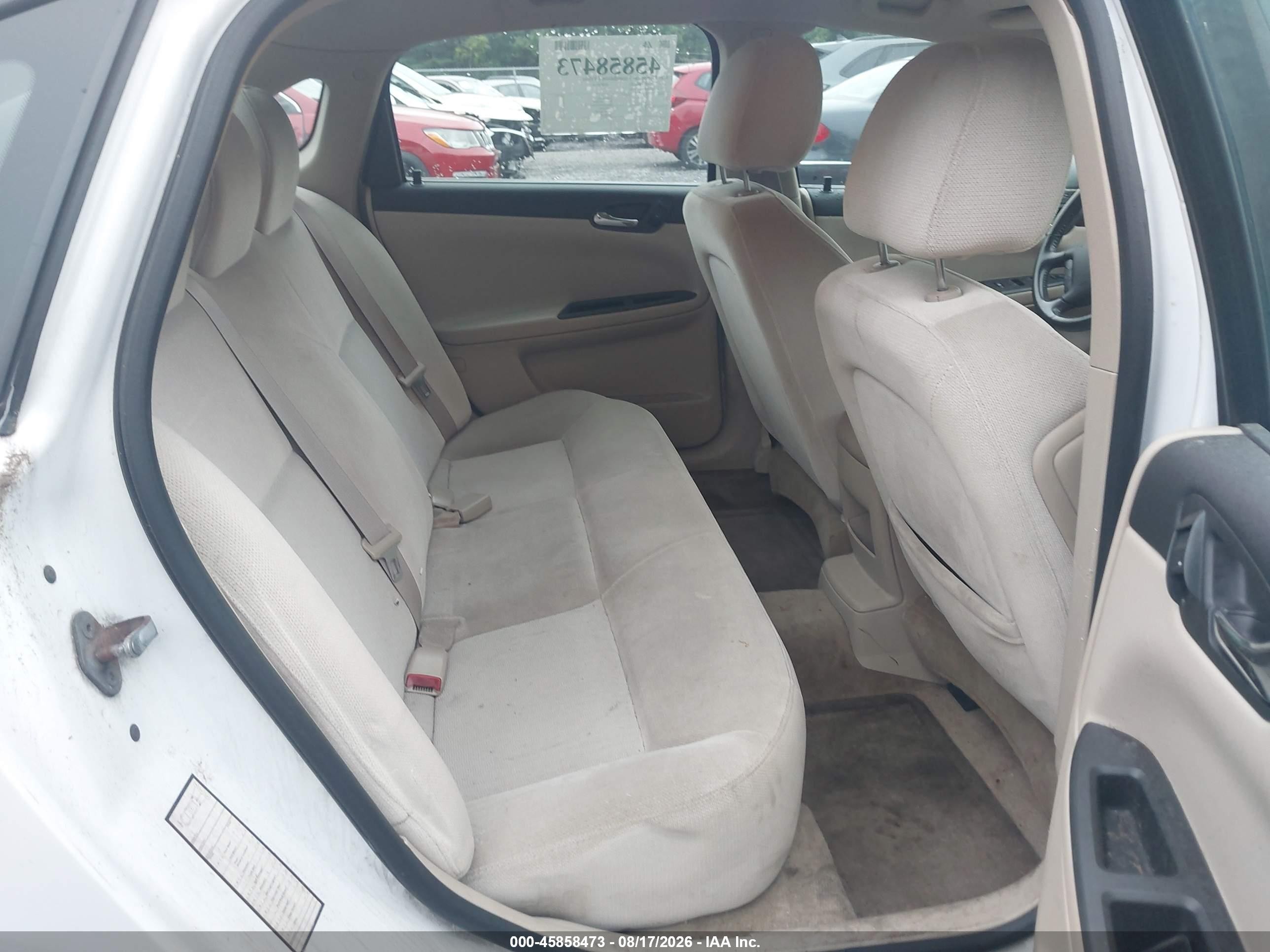 2011 Chevrolet Impala Lt White vin: 2G1WG5EKXB1273203
