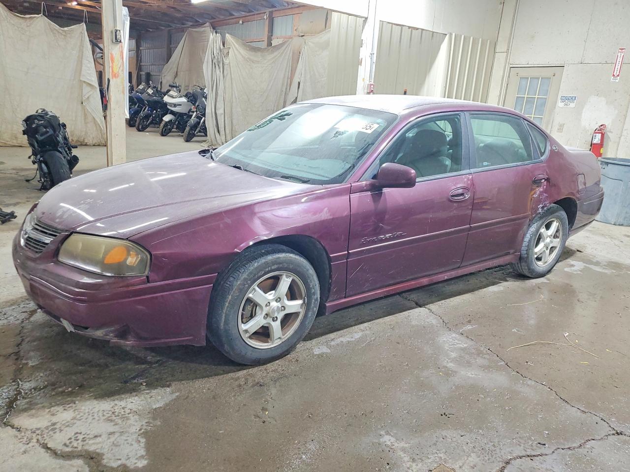 2004 Chevrolet Impala Ls Burgundy vin: 2G1WH52K049269120