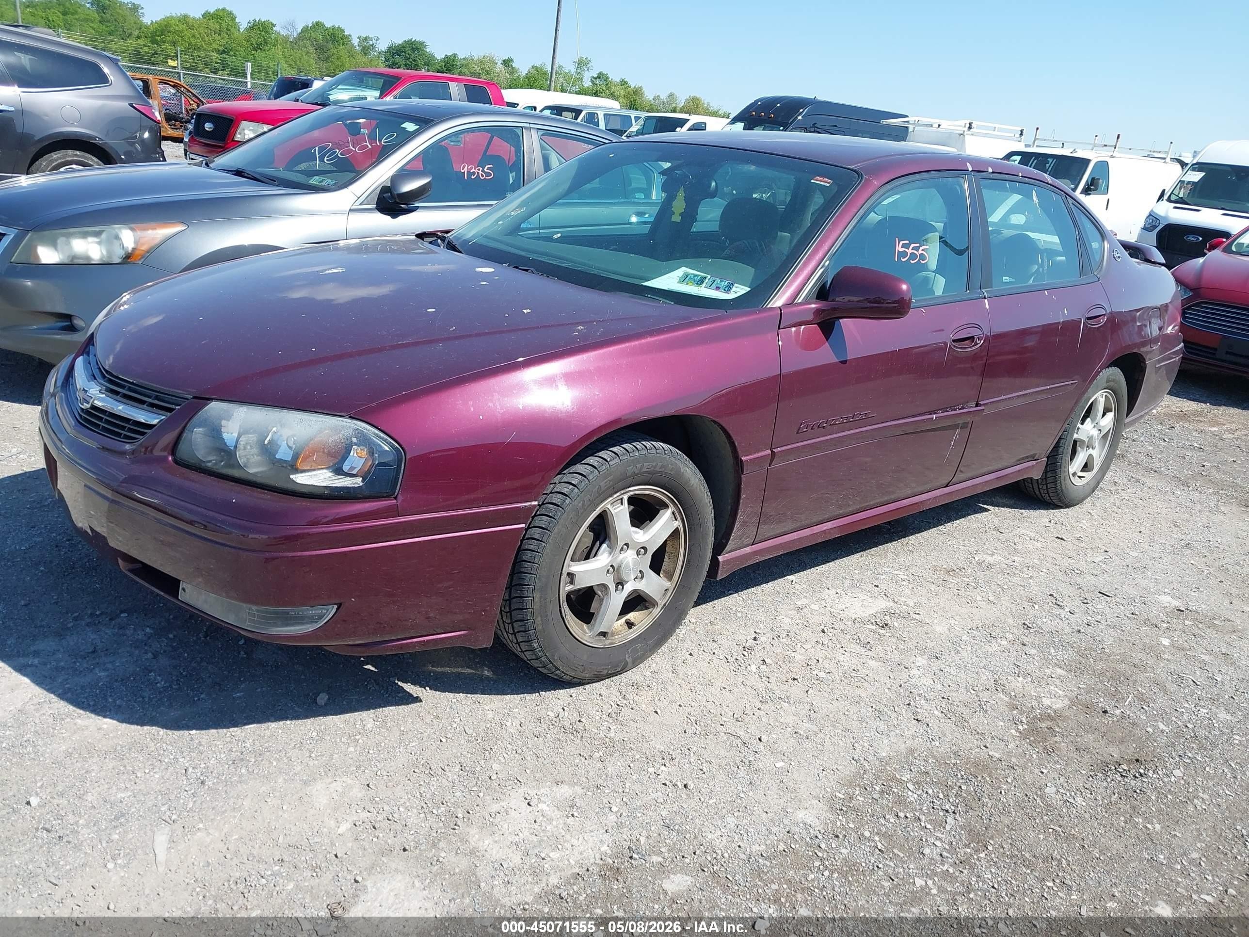 2004 Chevrolet Impala Ls Purple vin: 2G1WH52K049296303