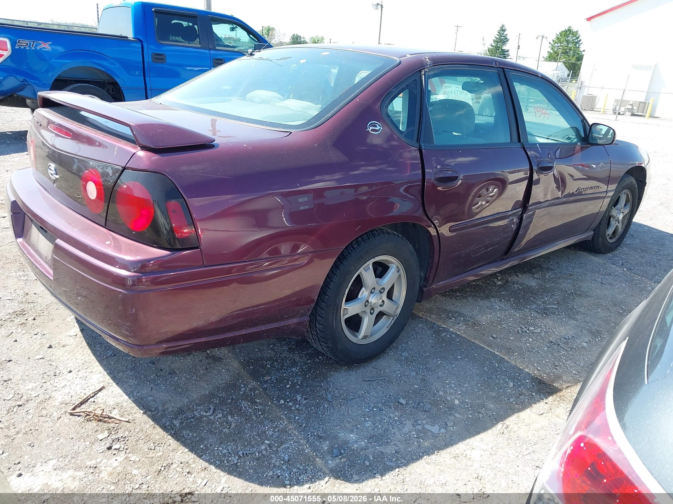 2004 Chevrolet Impala Ls Purple vin: 2G1WH52K049296303