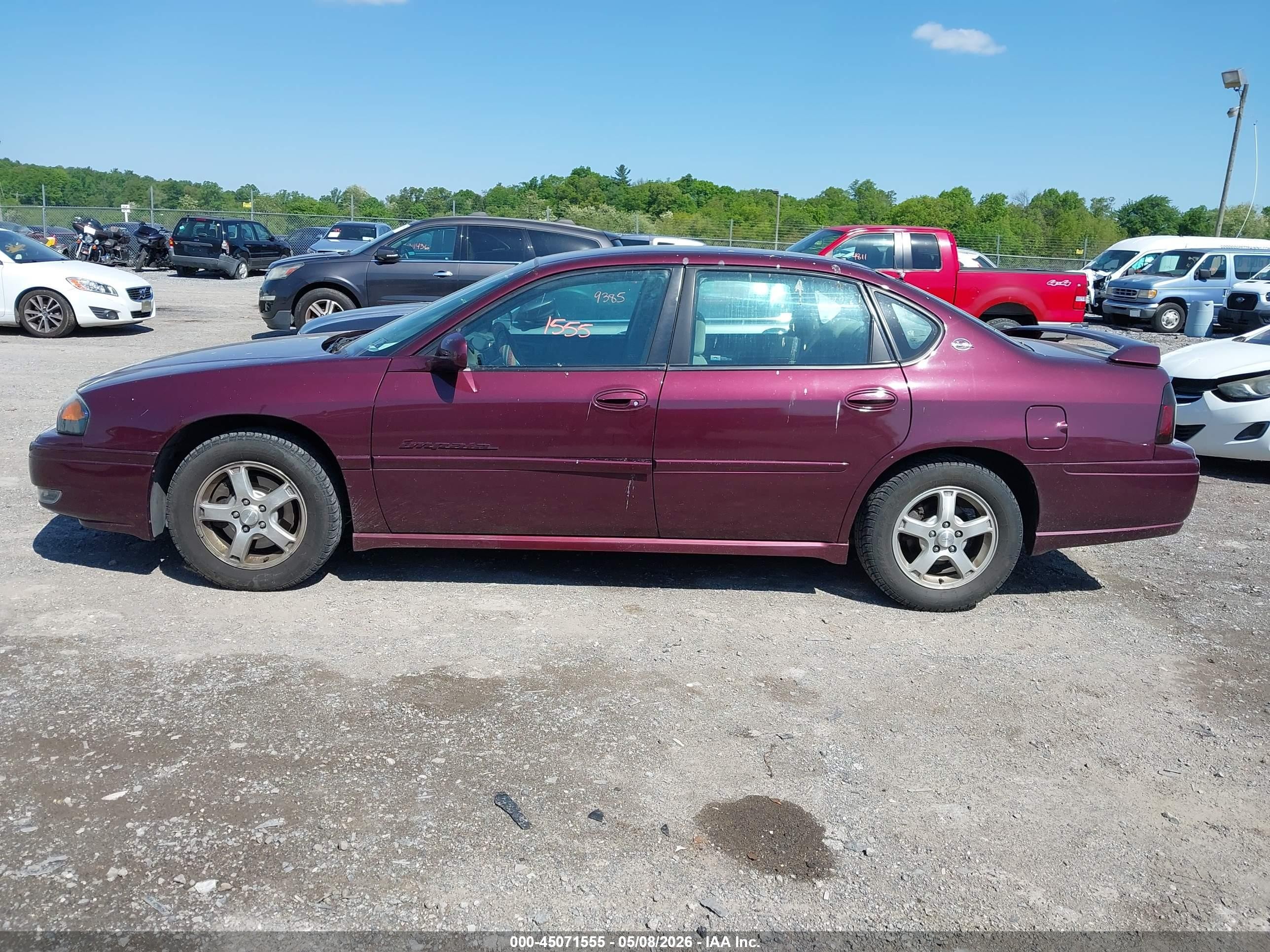 2004 Chevrolet Impala Ls Purple vin: 2G1WH52K049296303