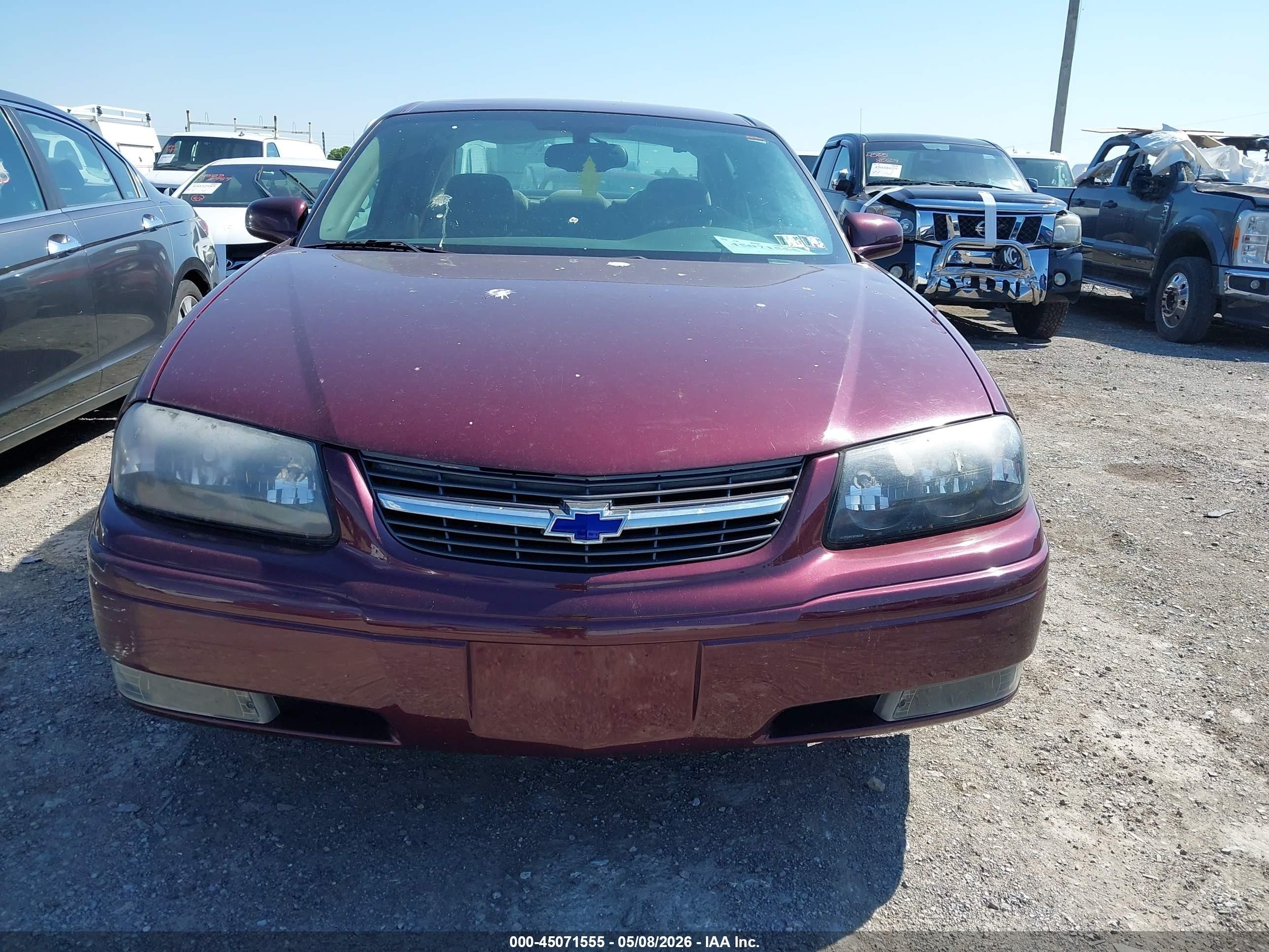 2004 Chevrolet Impala Ls Purple vin: 2G1WH52K049296303