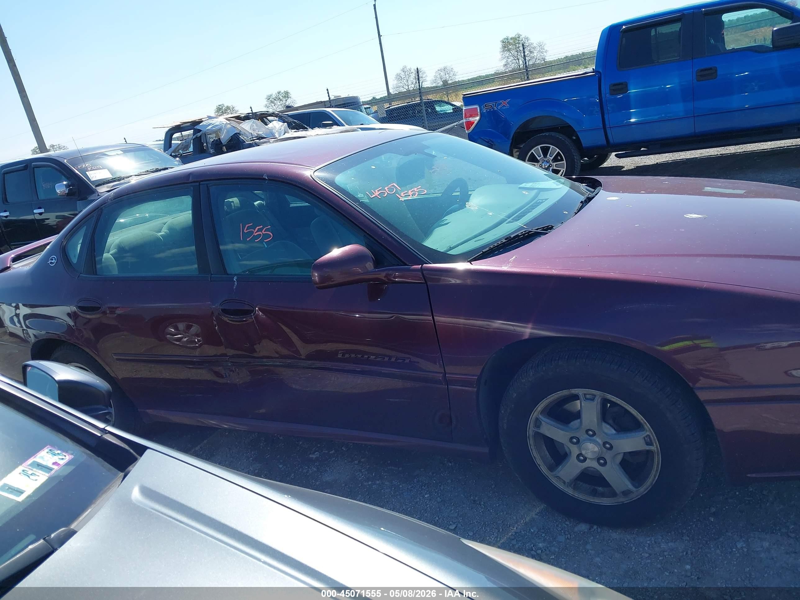 2004 Chevrolet Impala Ls Purple vin: 2G1WH52K049296303