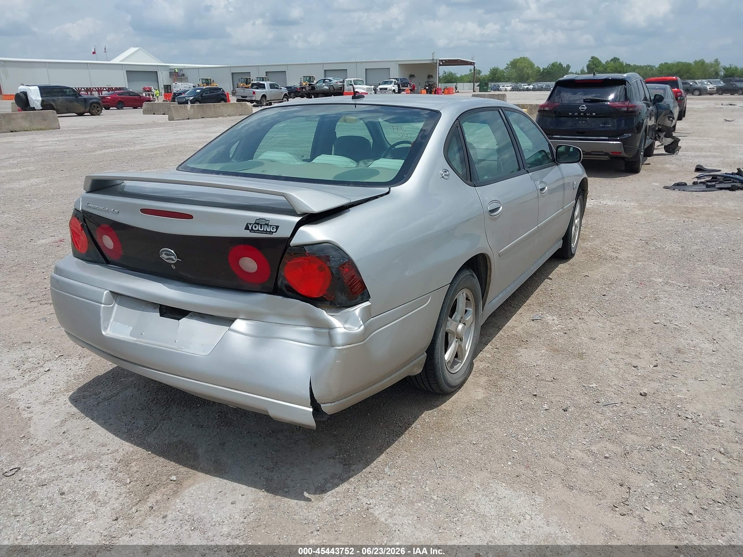 2005 Chevrolet Impala Ls Серебряный vin: 2G1WH52K059167396
