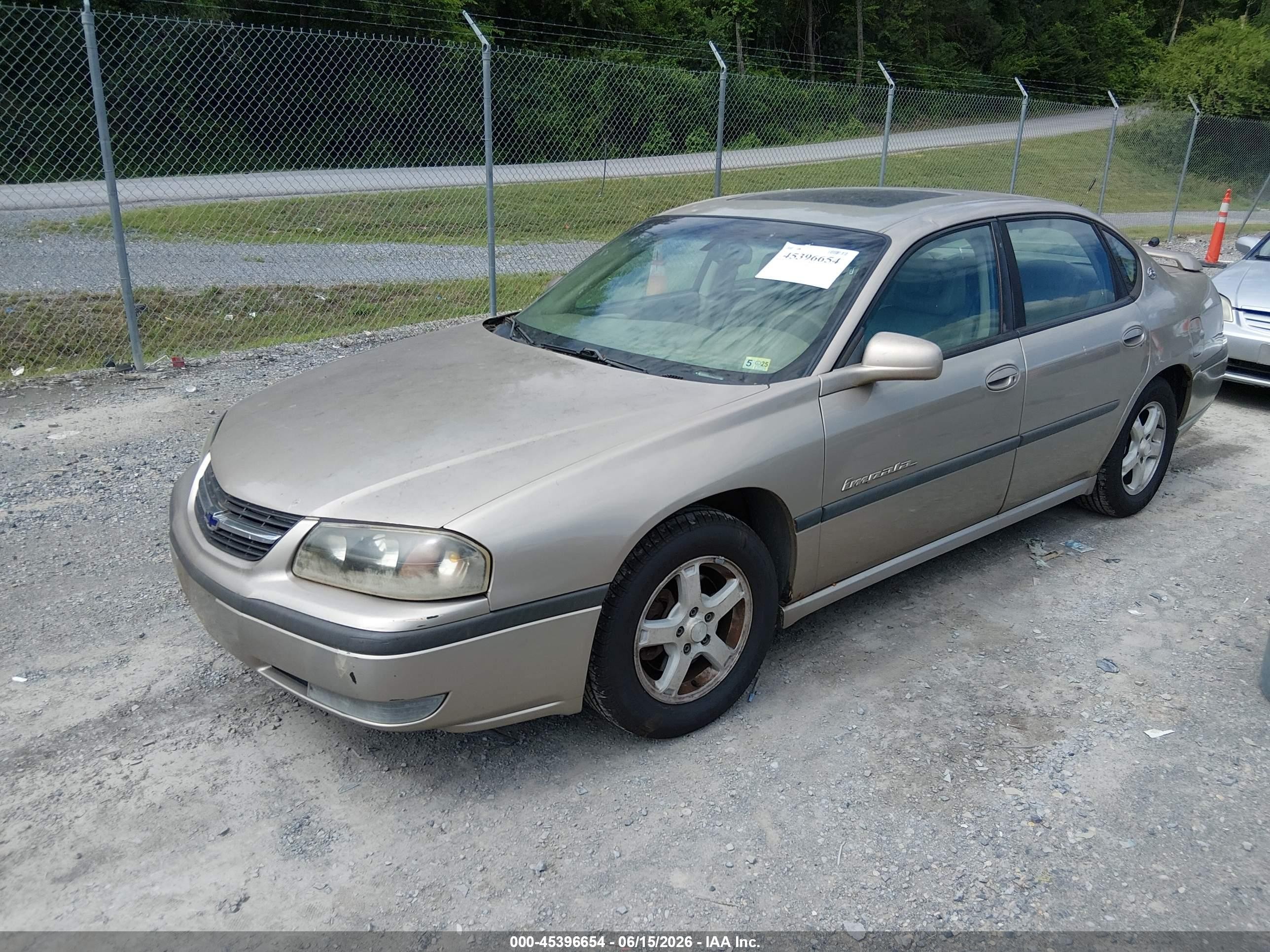 2003 Chevrolet Impala Ls Gold vin: 2G1WH52K139229370