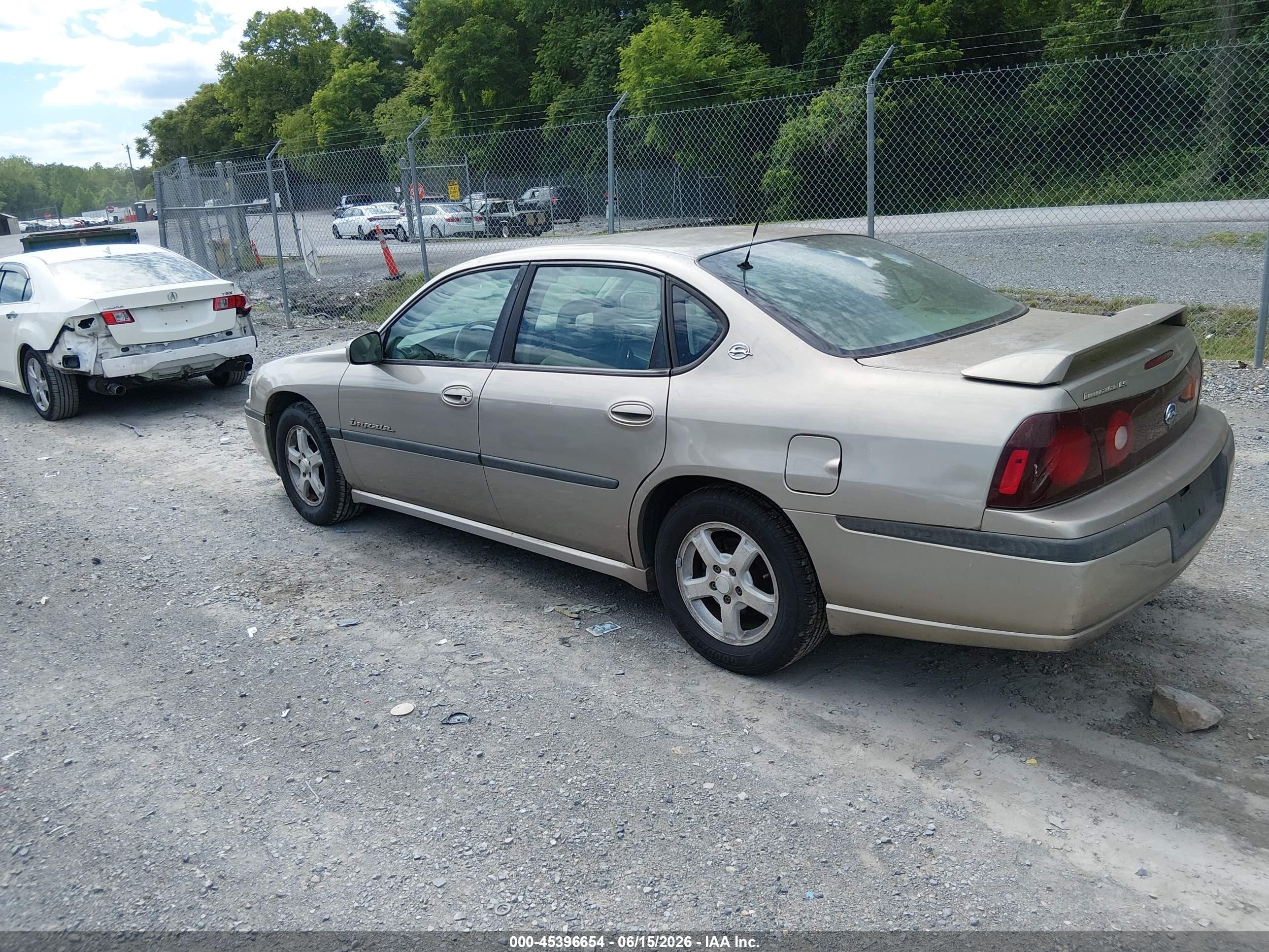 2003 Chevrolet Impala Ls Gold vin: 2G1WH52K139229370