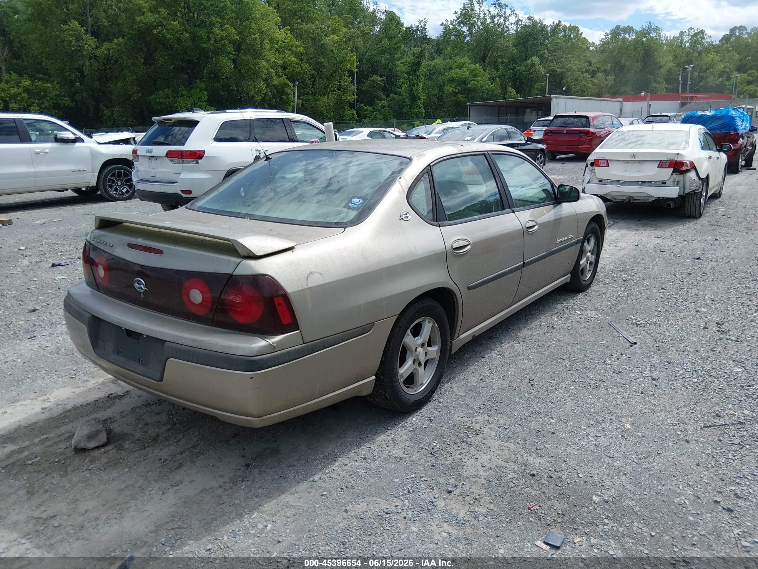 2003 Chevrolet Impala Ls Gold vin: 2G1WH52K139229370