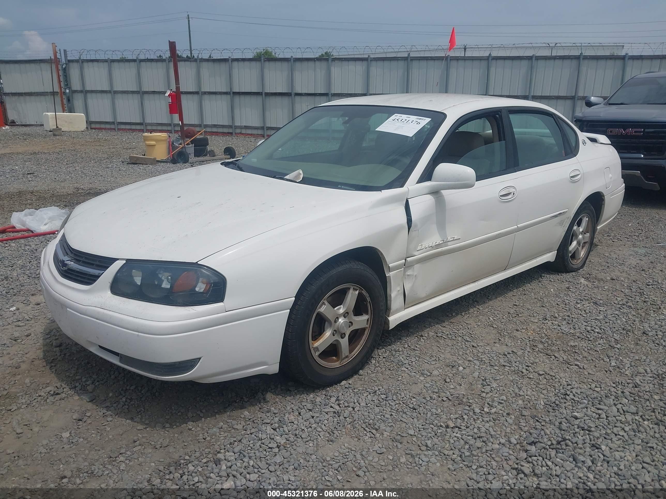 2004 Chevrolet Impala Ls White vin: 2G1WH52K149307681