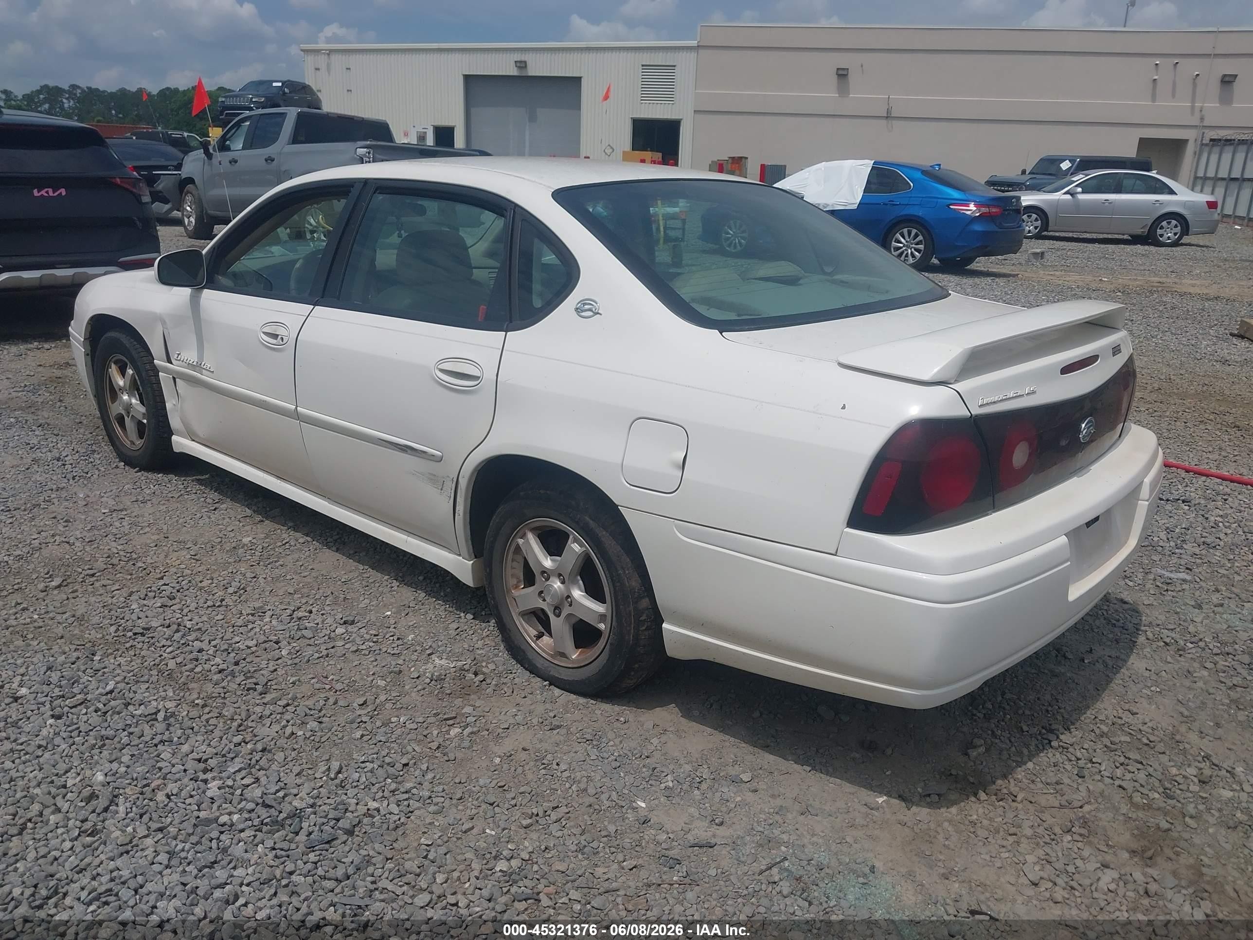 2004 Chevrolet Impala Ls White vin: 2G1WH52K149307681