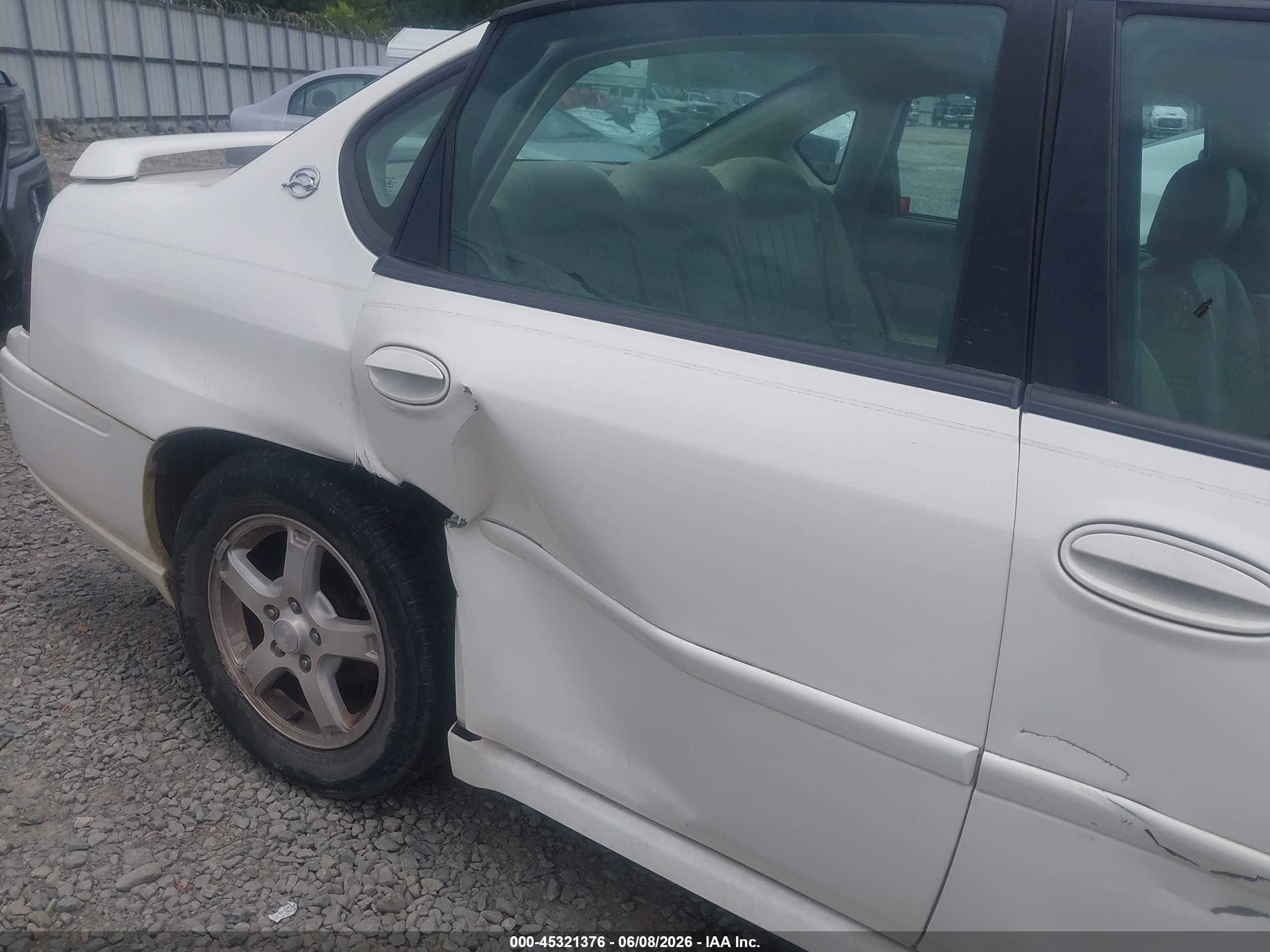 2004 Chevrolet Impala Ls White vin: 2G1WH52K149307681