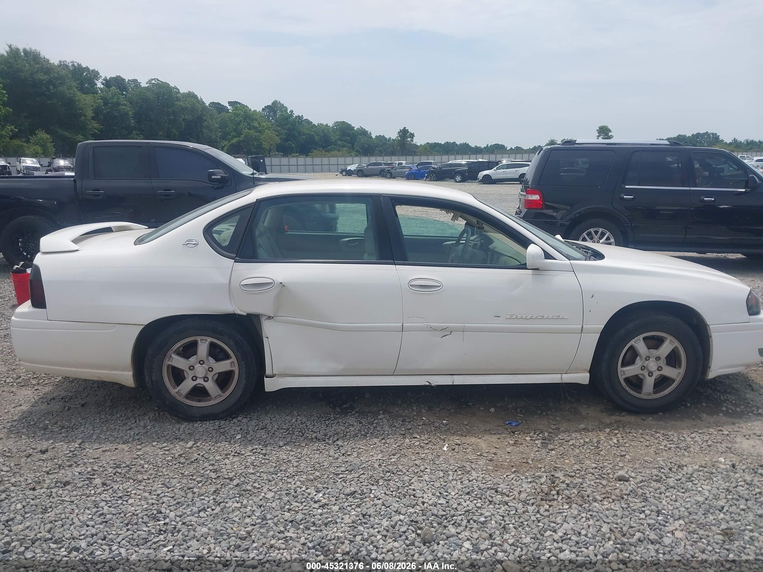 2004 Chevrolet Impala Ls White vin: 2G1WH52K149307681