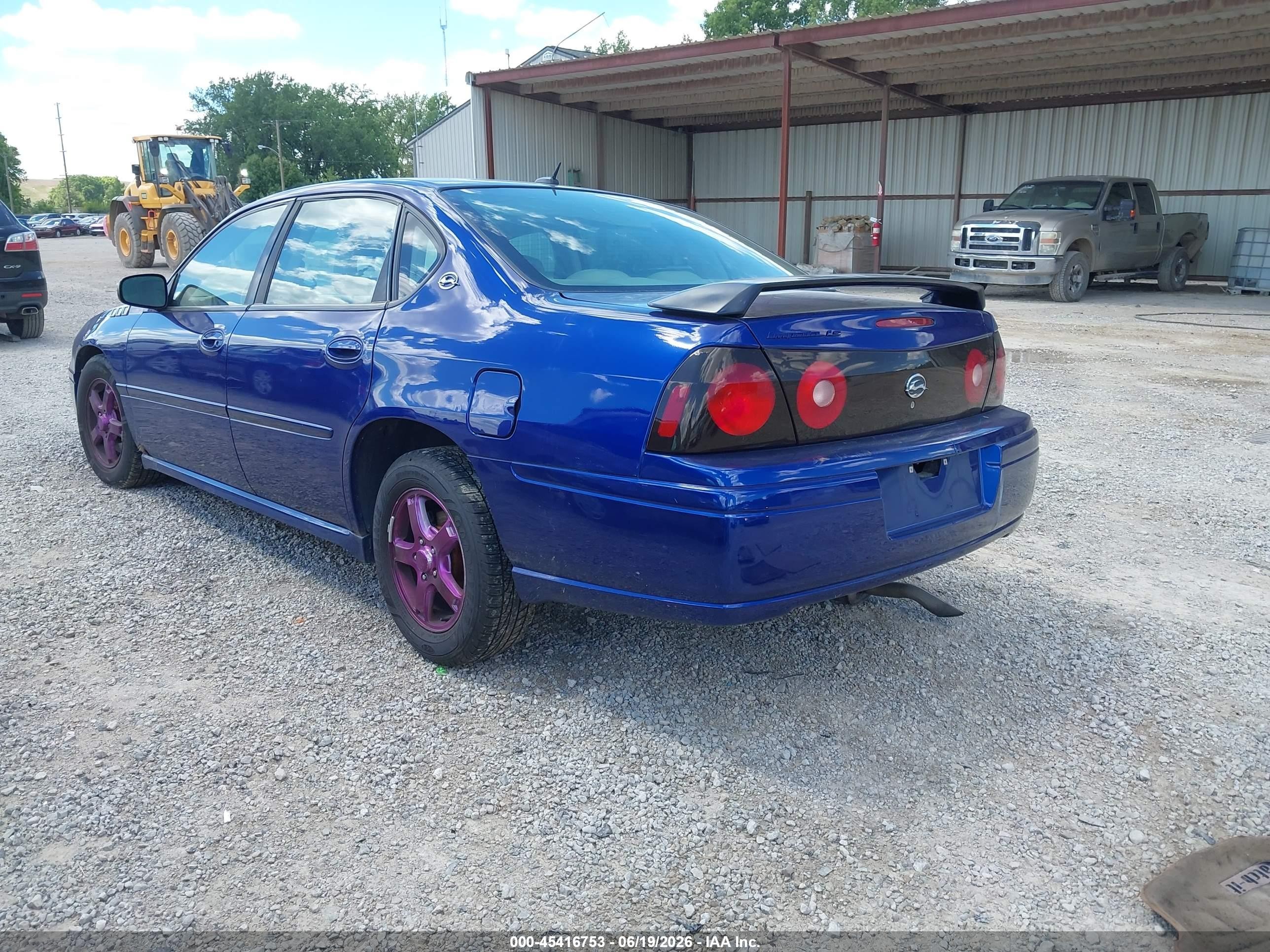 2005 Chevrolet Impala Ls Blue vin: 2G1WH52K259245581