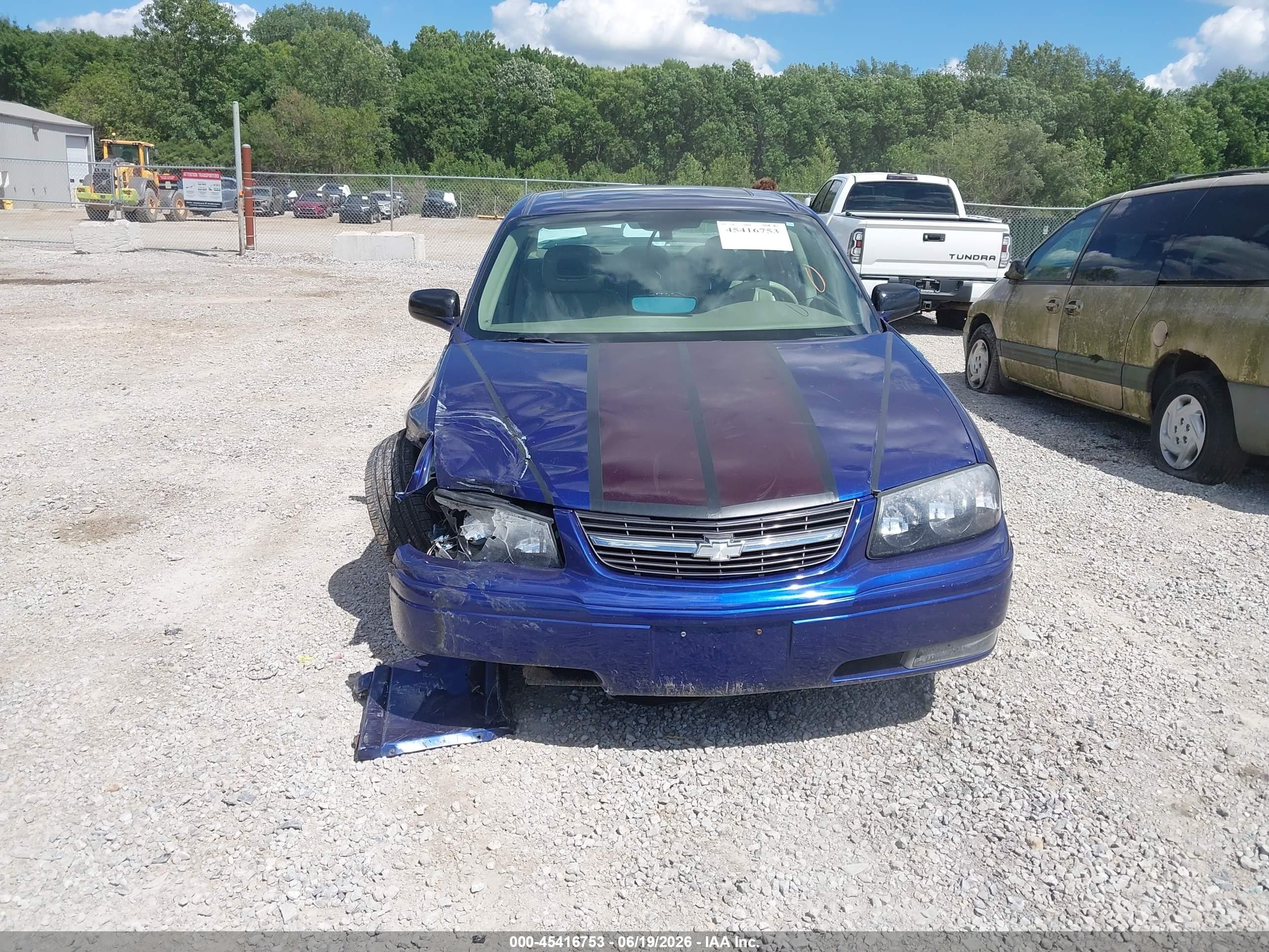 2005 Chevrolet Impala Ls Blue vin: 2G1WH52K259245581