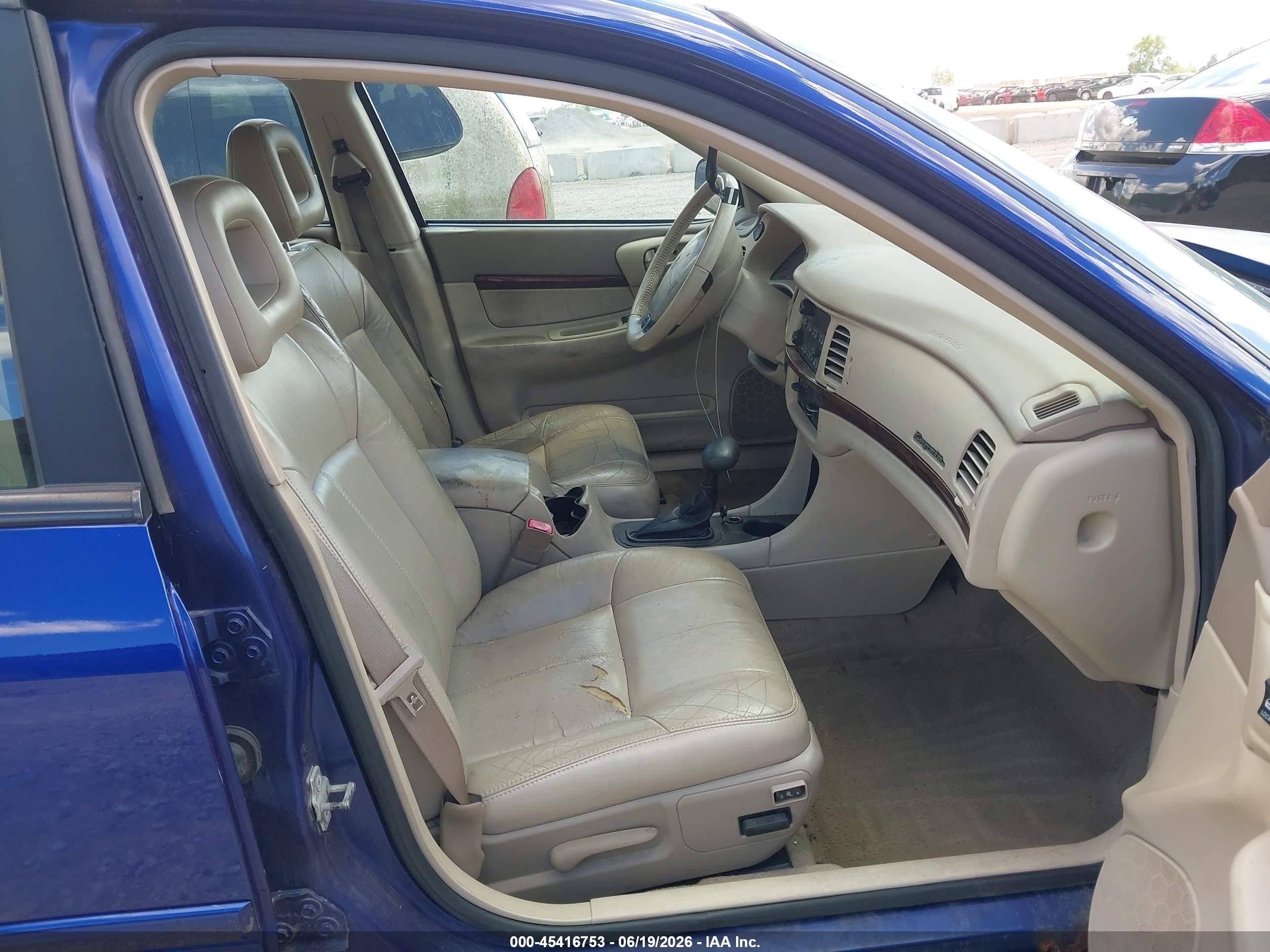 2005 Chevrolet Impala Ls Blue vin: 2G1WH52K259245581