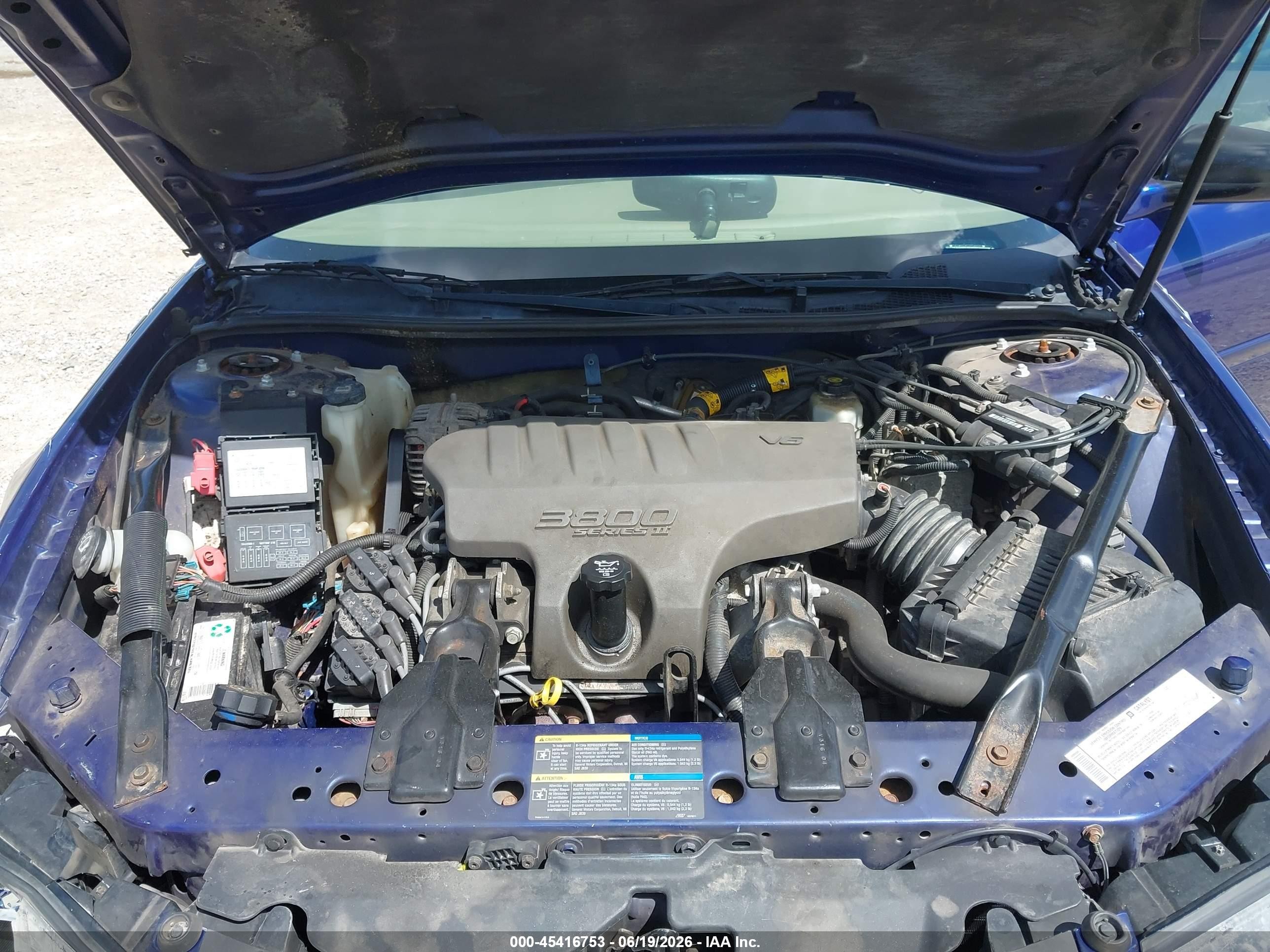 2005 Chevrolet Impala Ls Blue vin: 2G1WH52K259245581