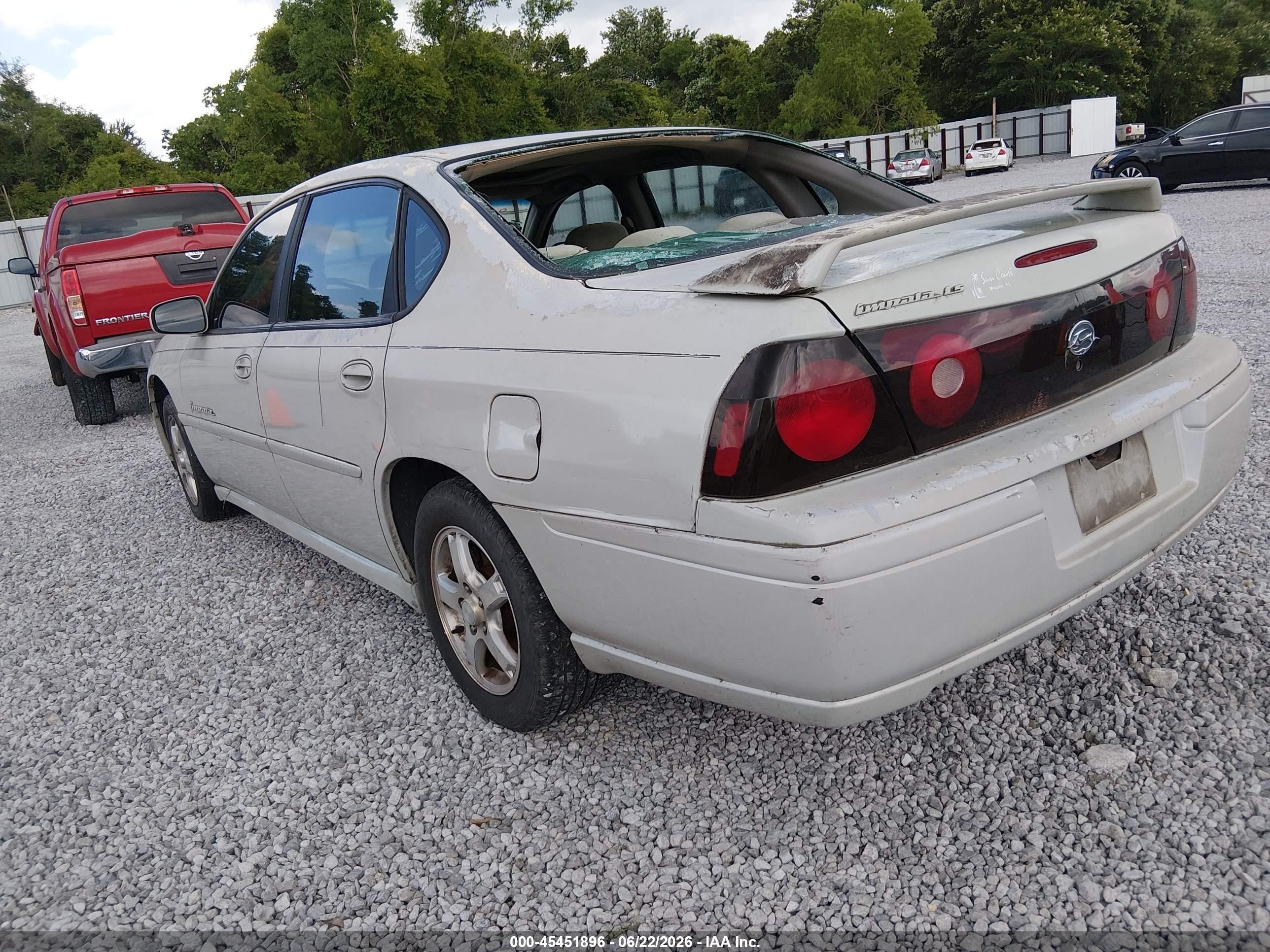 2004 Chevrolet Impala Ls Cream vin: 2G1WH52K349233020