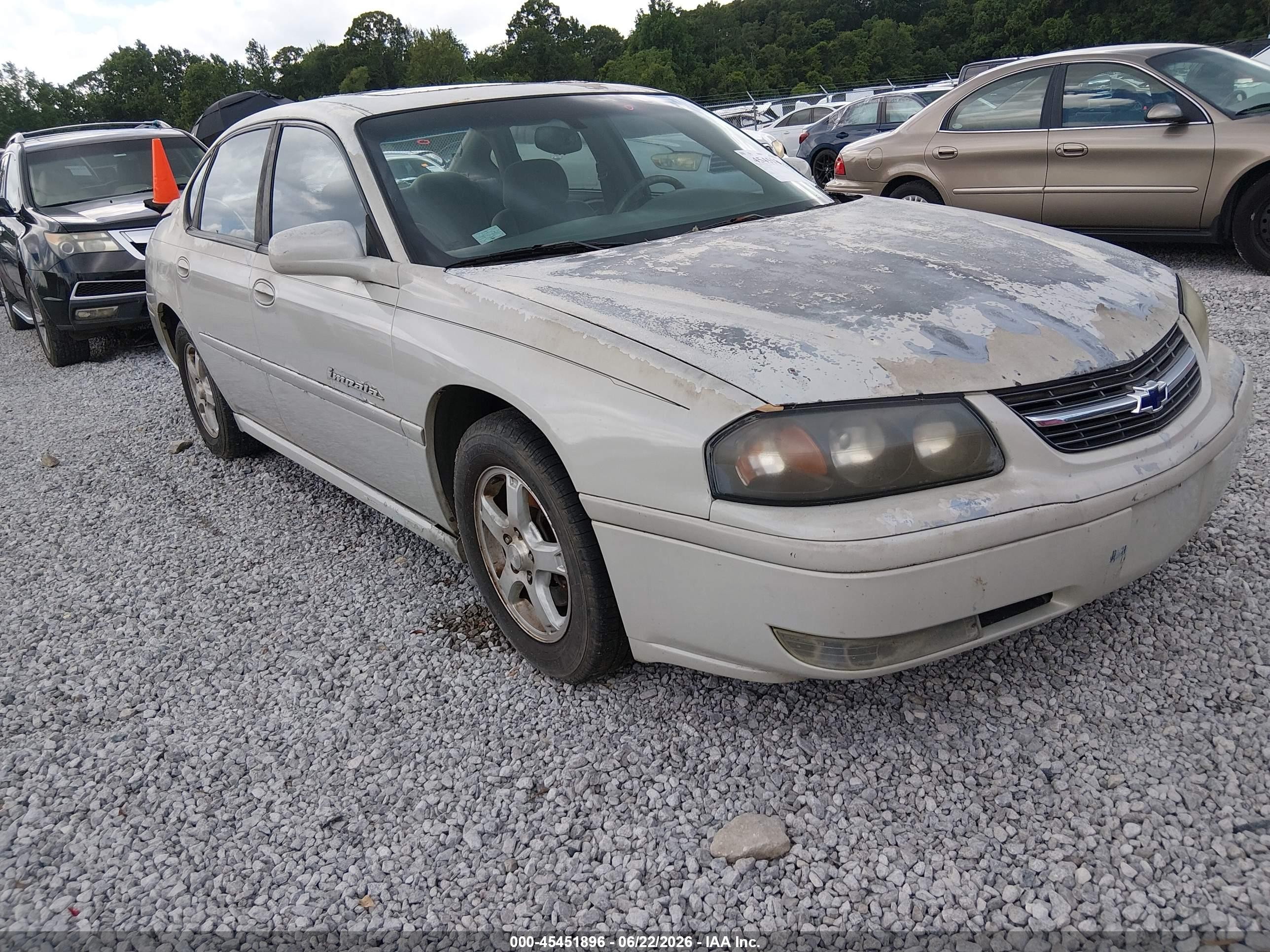 2004 Chevrolet Impala Ls Cream vin: 2G1WH52K349233020