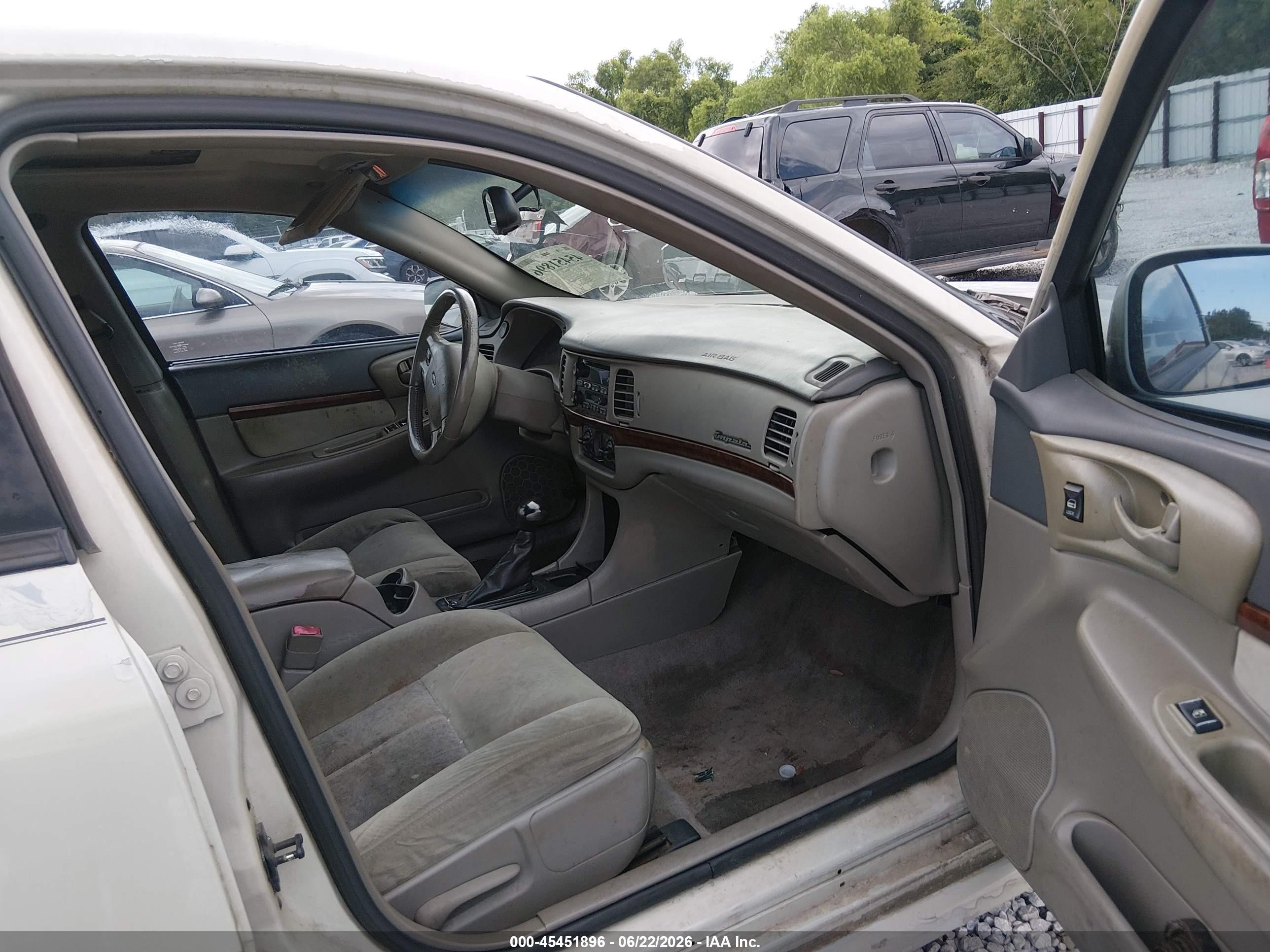 2004 Chevrolet Impala Ls Cream vin: 2G1WH52K349233020