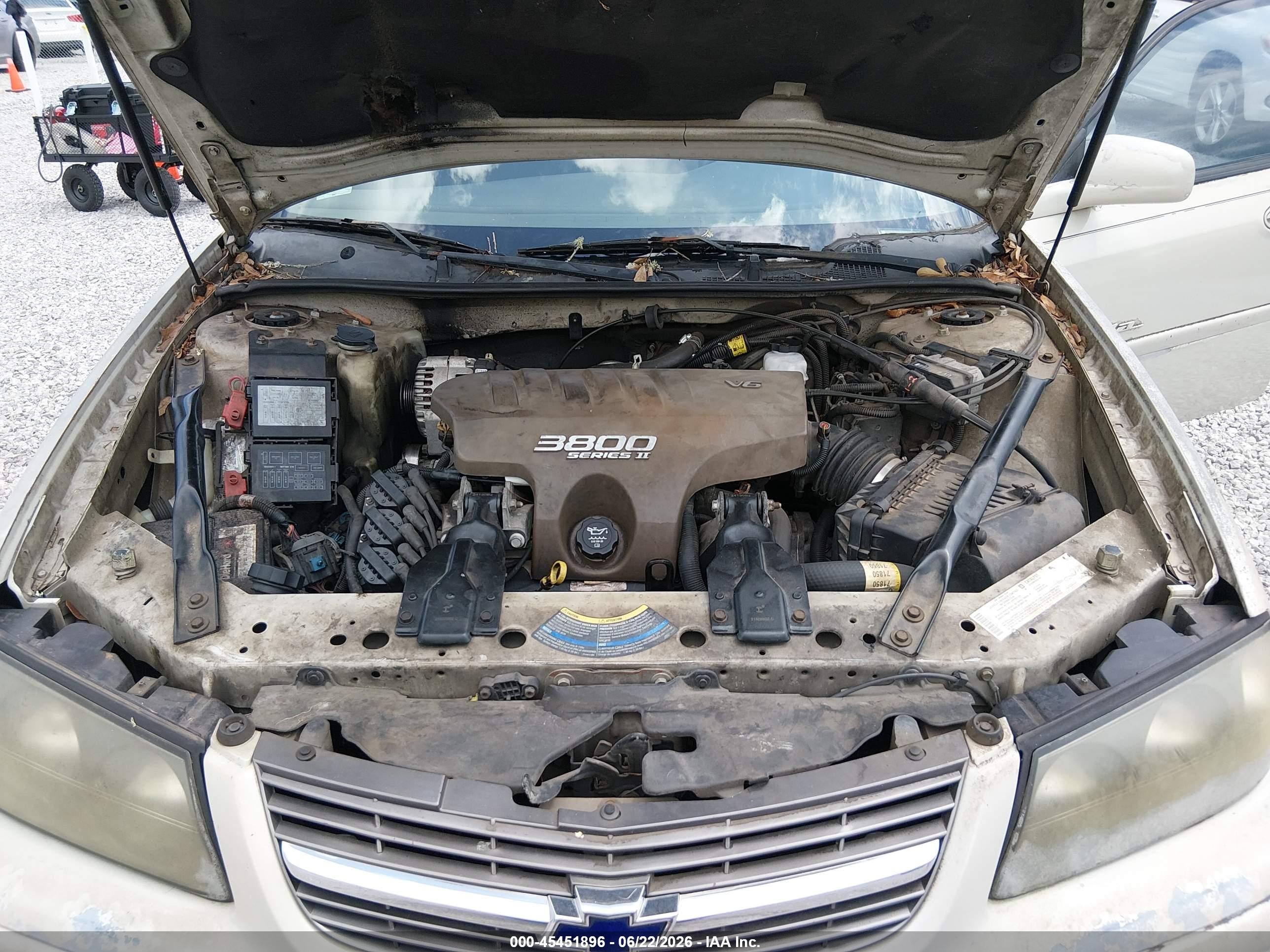 2004 Chevrolet Impala Ls Cream vin: 2G1WH52K349233020