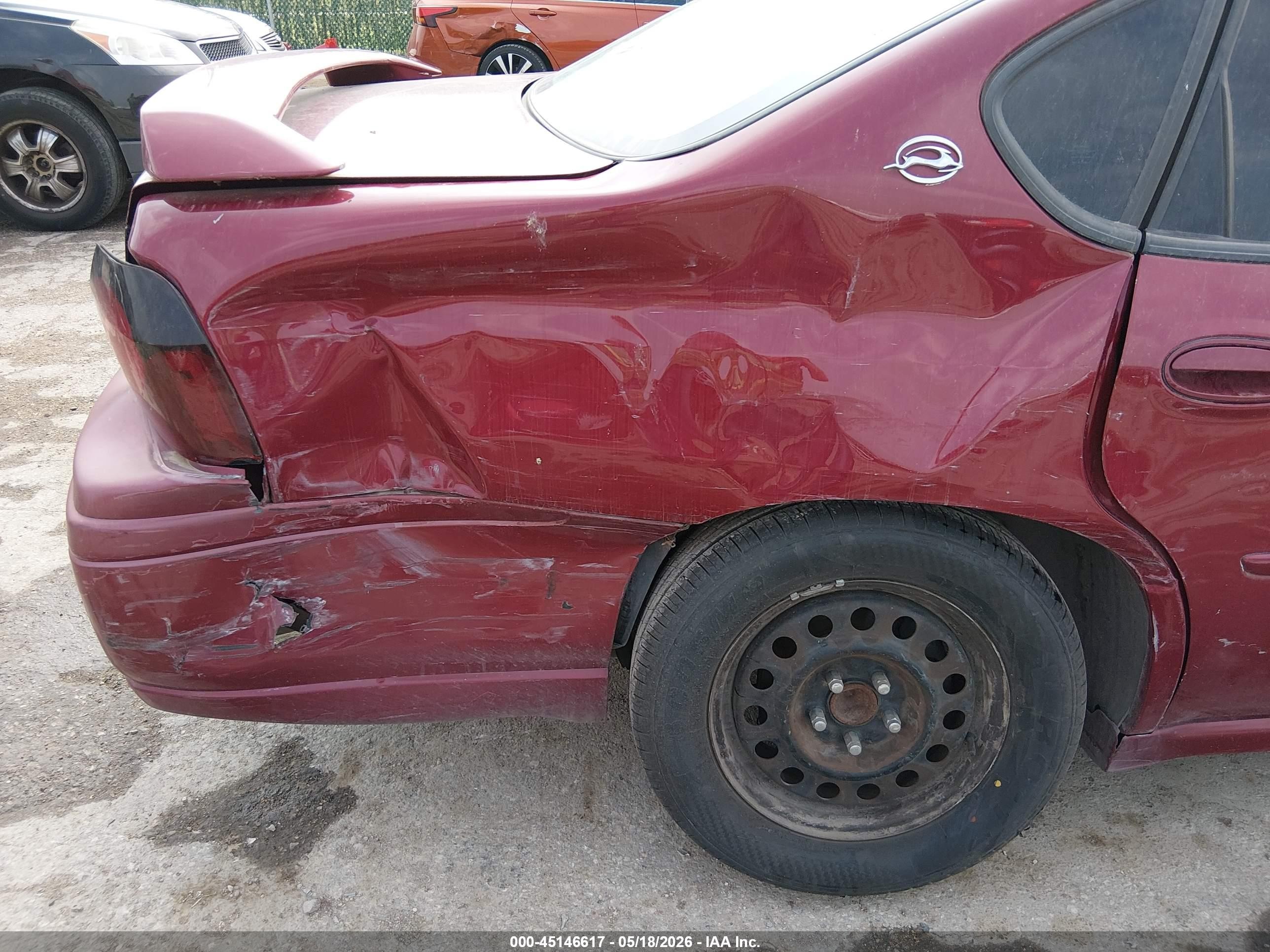 2005 Chevrolet Impala Ls Red vin: 2G1WH52K359127958