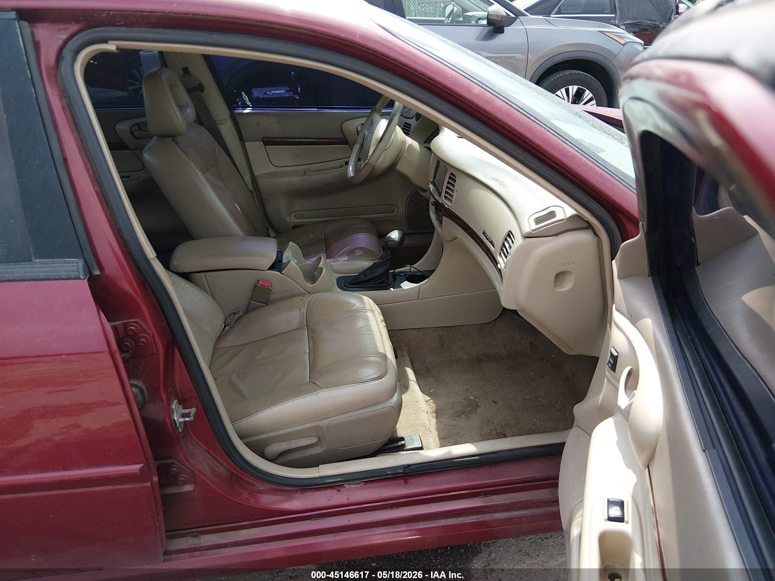 2005 Chevrolet Impala Ls Red vin: 2G1WH52K359127958