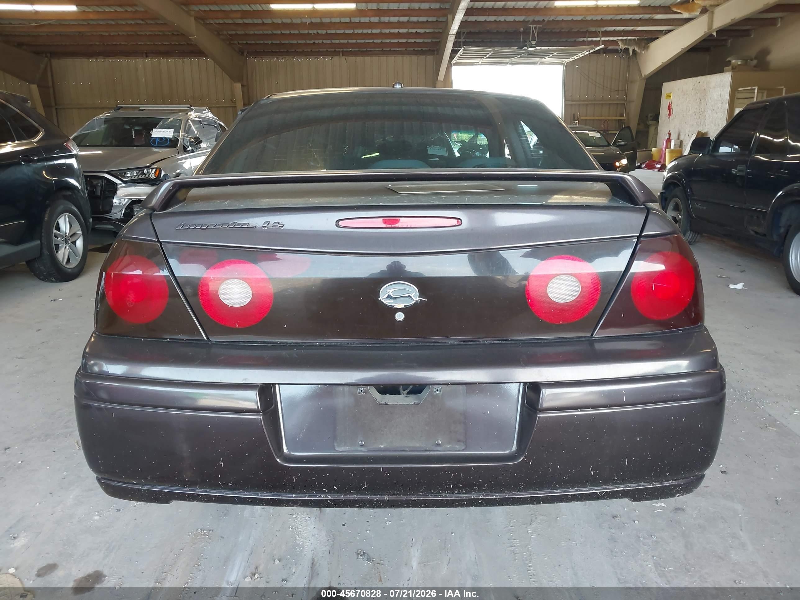 2005 Chevrolet Impala Ls Purple vin: 2G1WH52K359316285