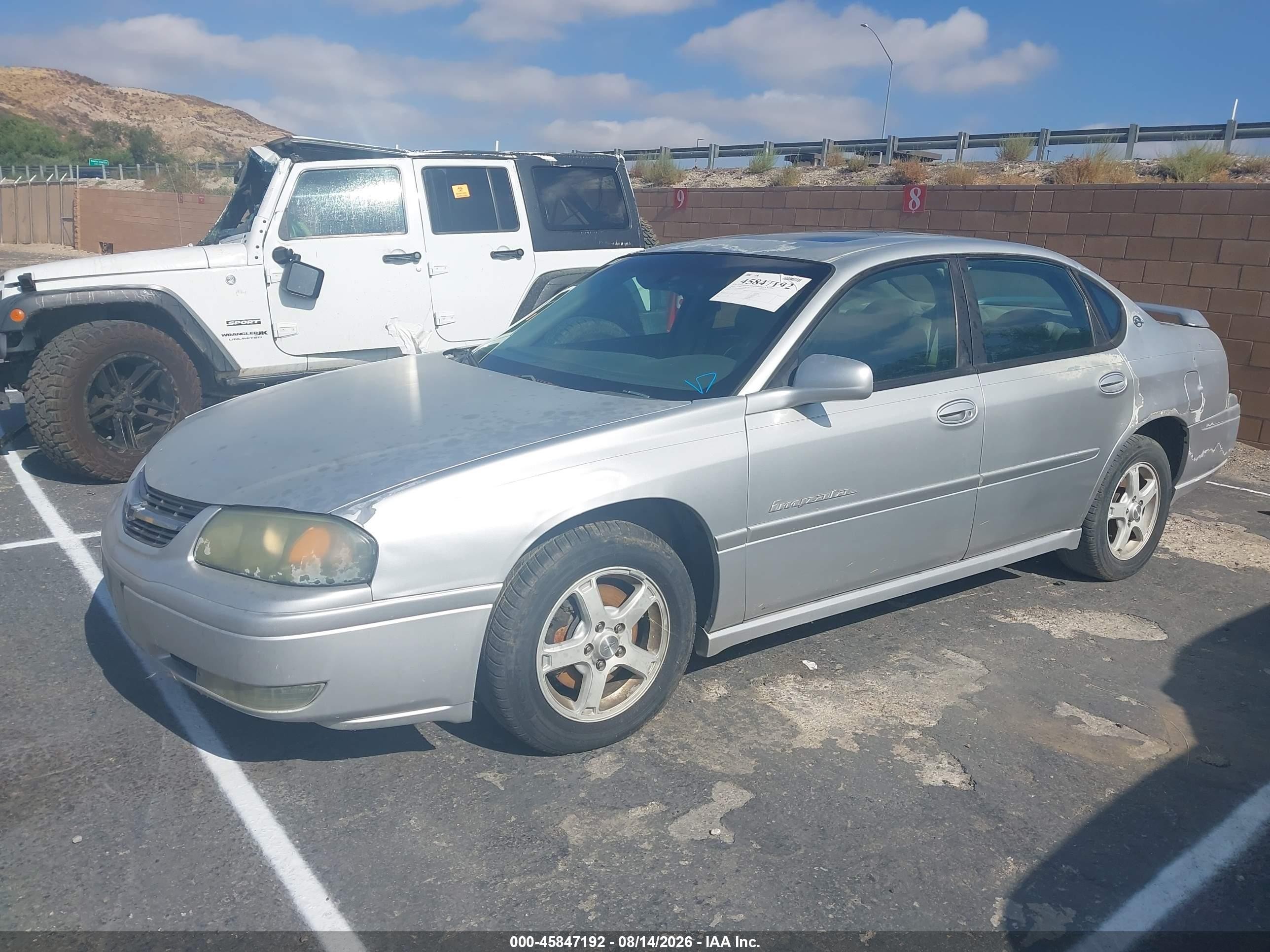 2004 Chevrolet Impala Ls Silver vin: 2G1WH52K449376526