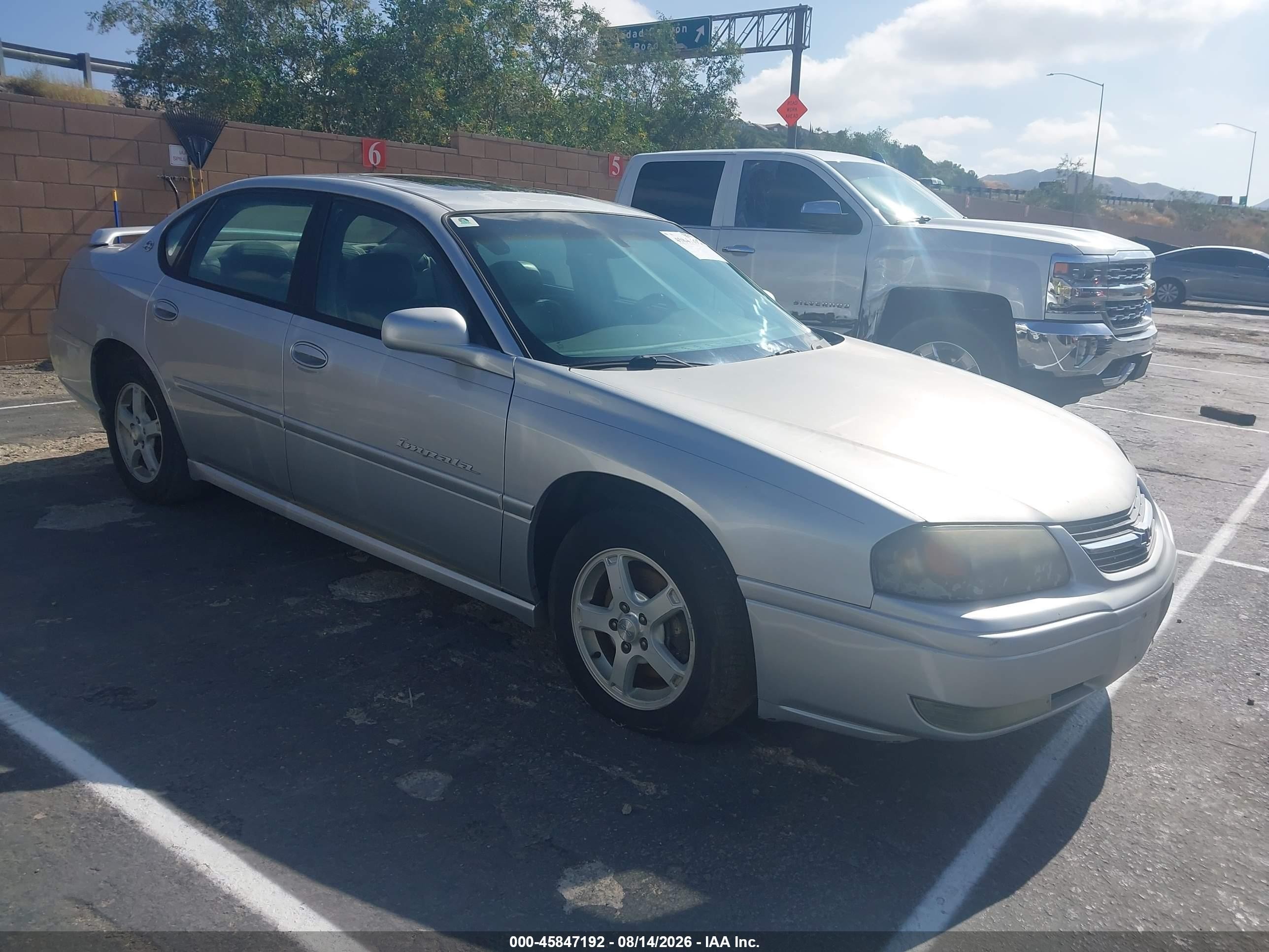2004 Chevrolet Impala Ls Silver vin: 2G1WH52K449376526