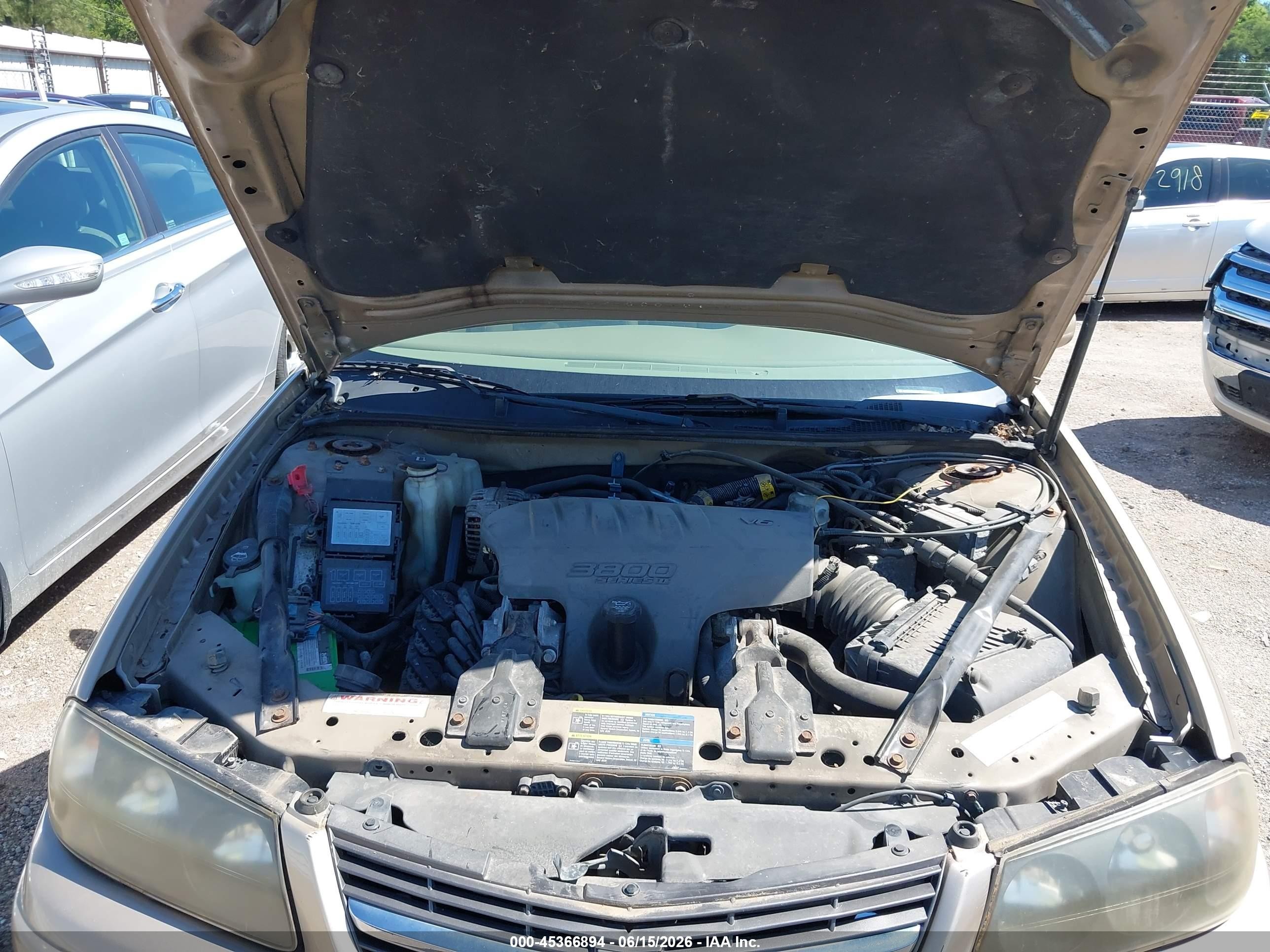 2005 Chevrolet Impala Ls Золотой vin: 2G1WH52K459116578