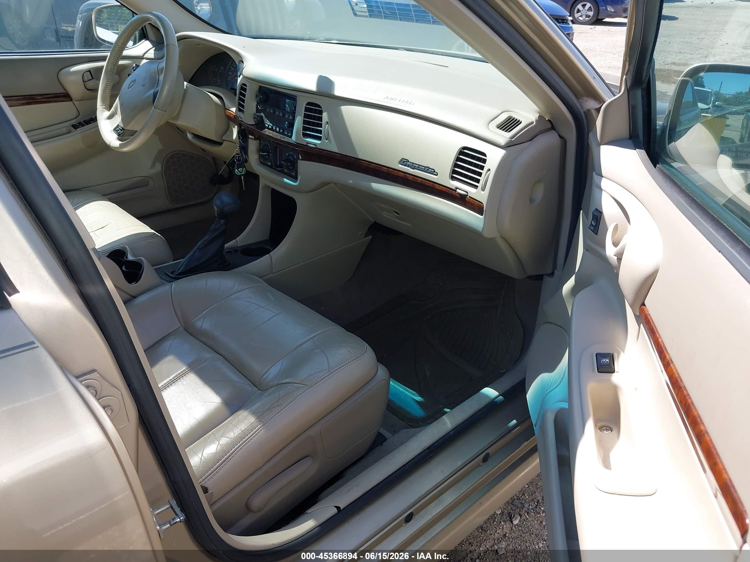 2005 Chevrolet Impala Ls Золотой vin: 2G1WH52K459116578