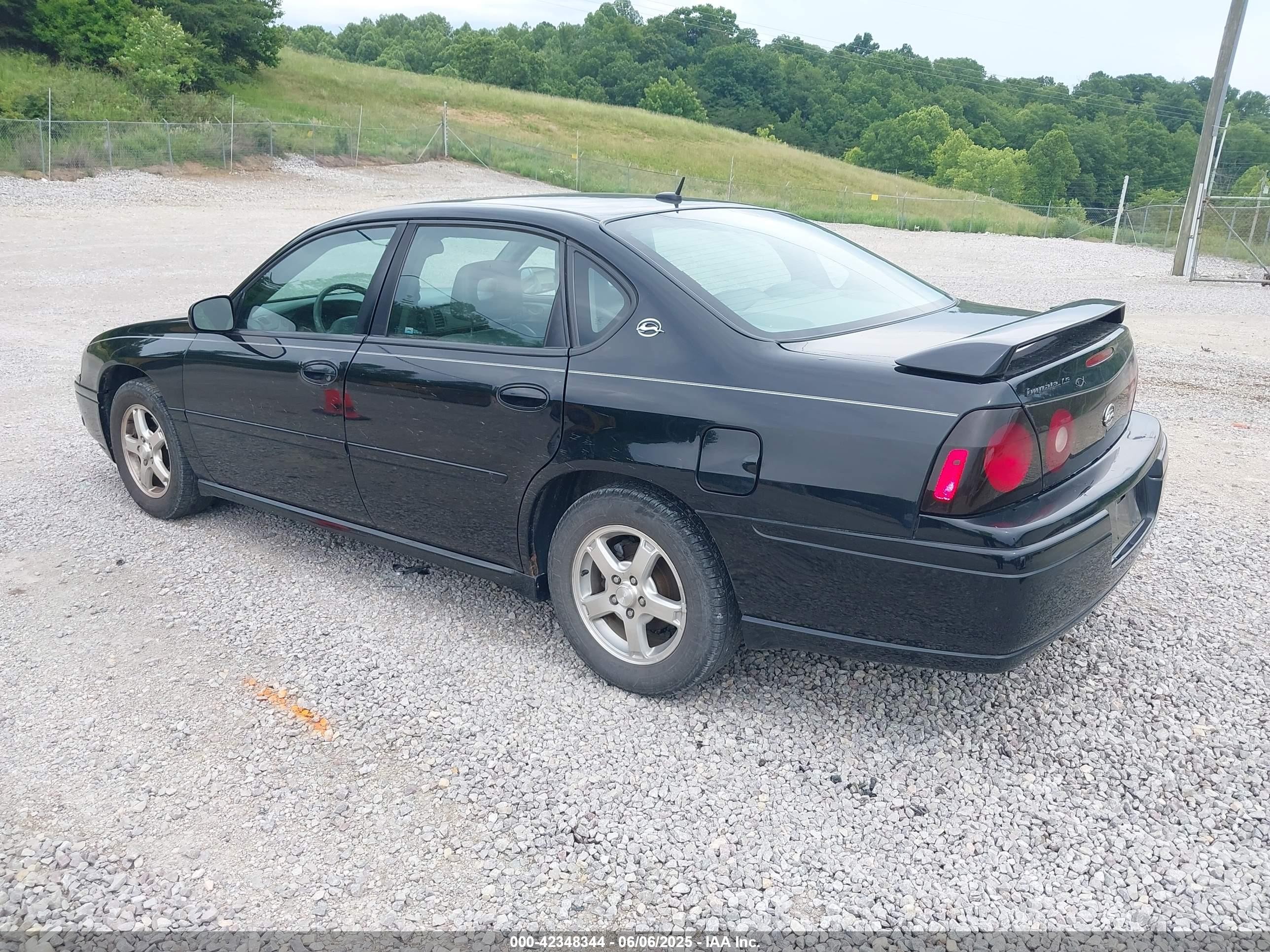 2005 Chevrolet Impala Ls Black vin: 2G1WH52K459237014
