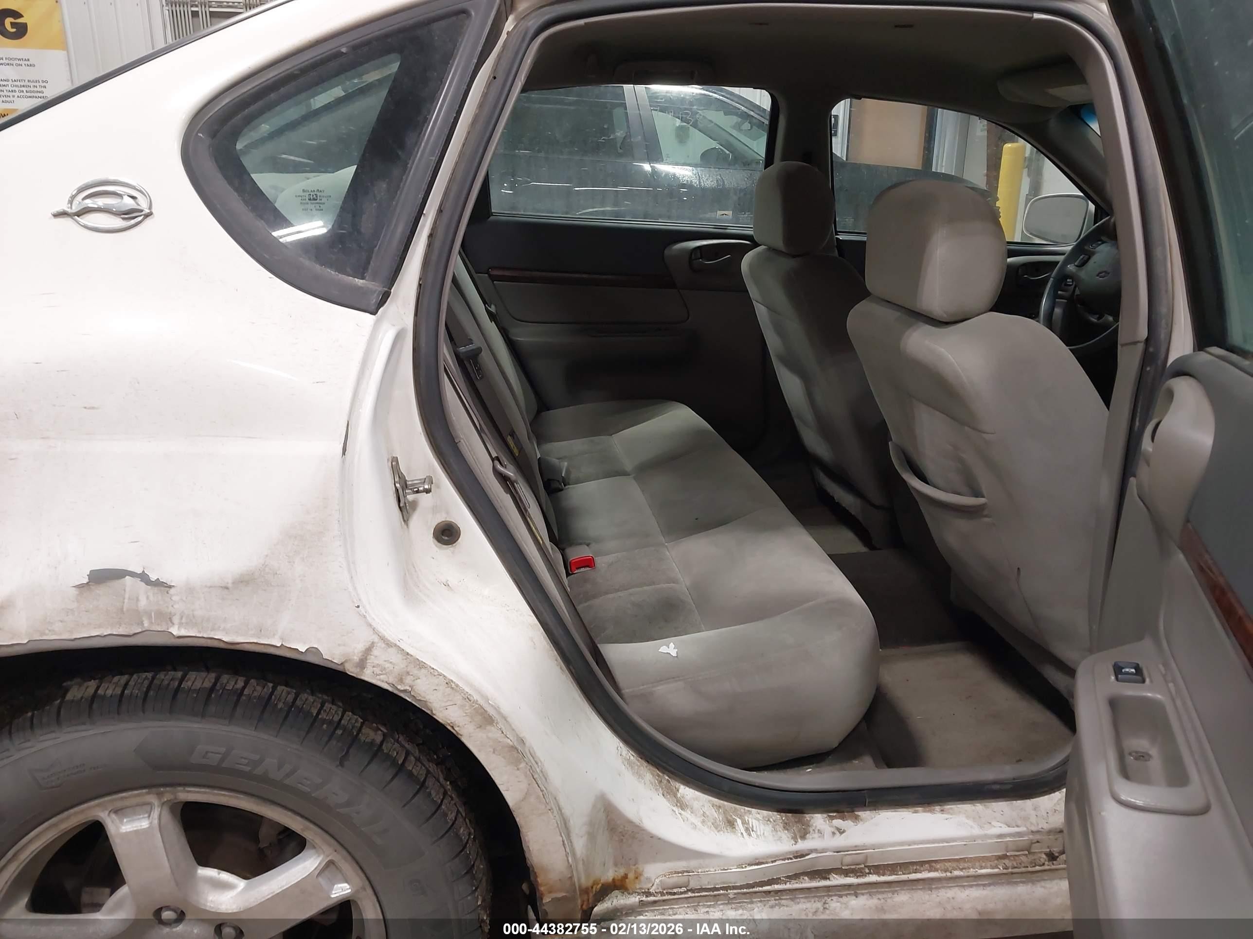 2005 Chevrolet Impala Ls White vin: 2G1WH52K459291719