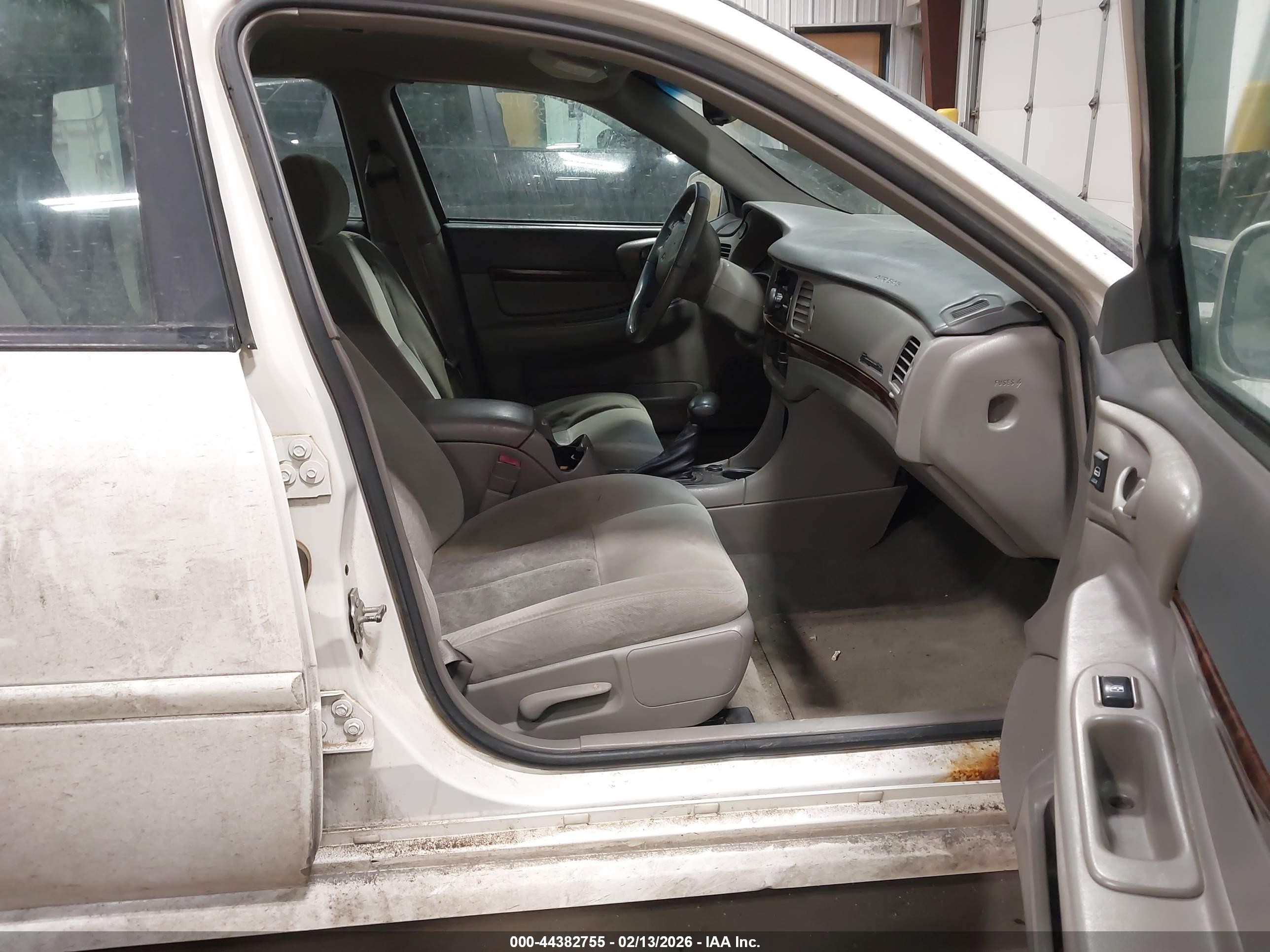 2005 Chevrolet Impala Ls White vin: 2G1WH52K459291719