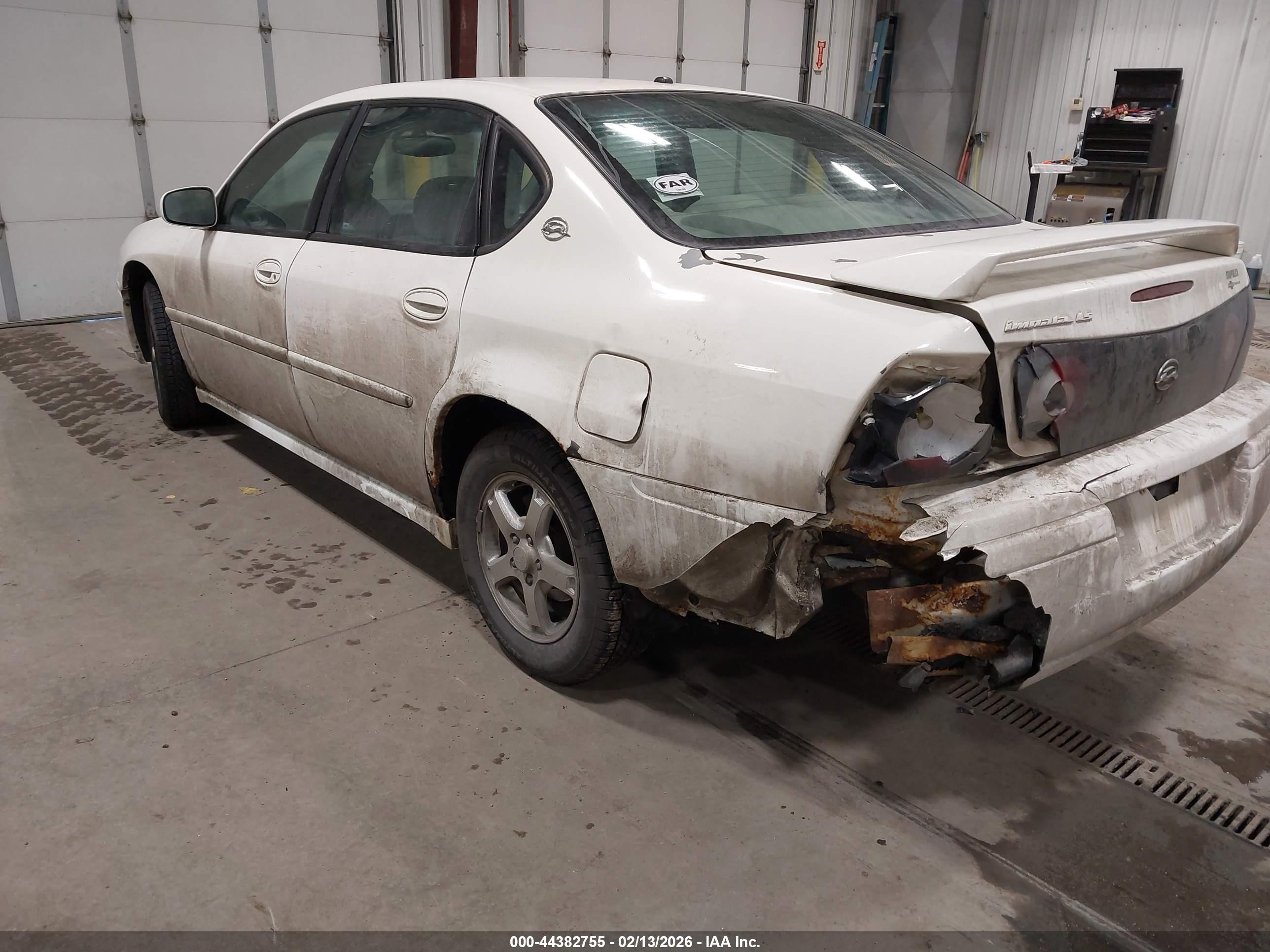 2005 Chevrolet Impala Ls White vin: 2G1WH52K459291719