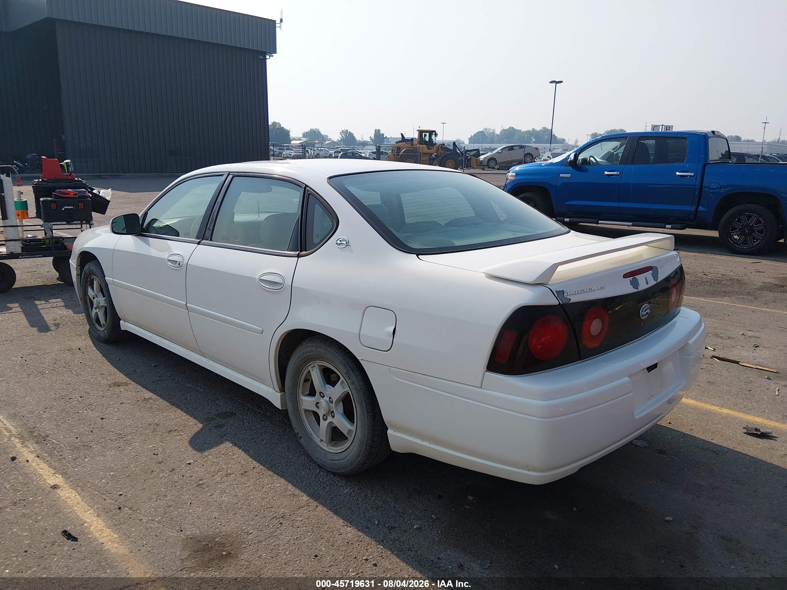 2005 Chevrolet Impala Ls White vin: 2G1WH52K559114807
