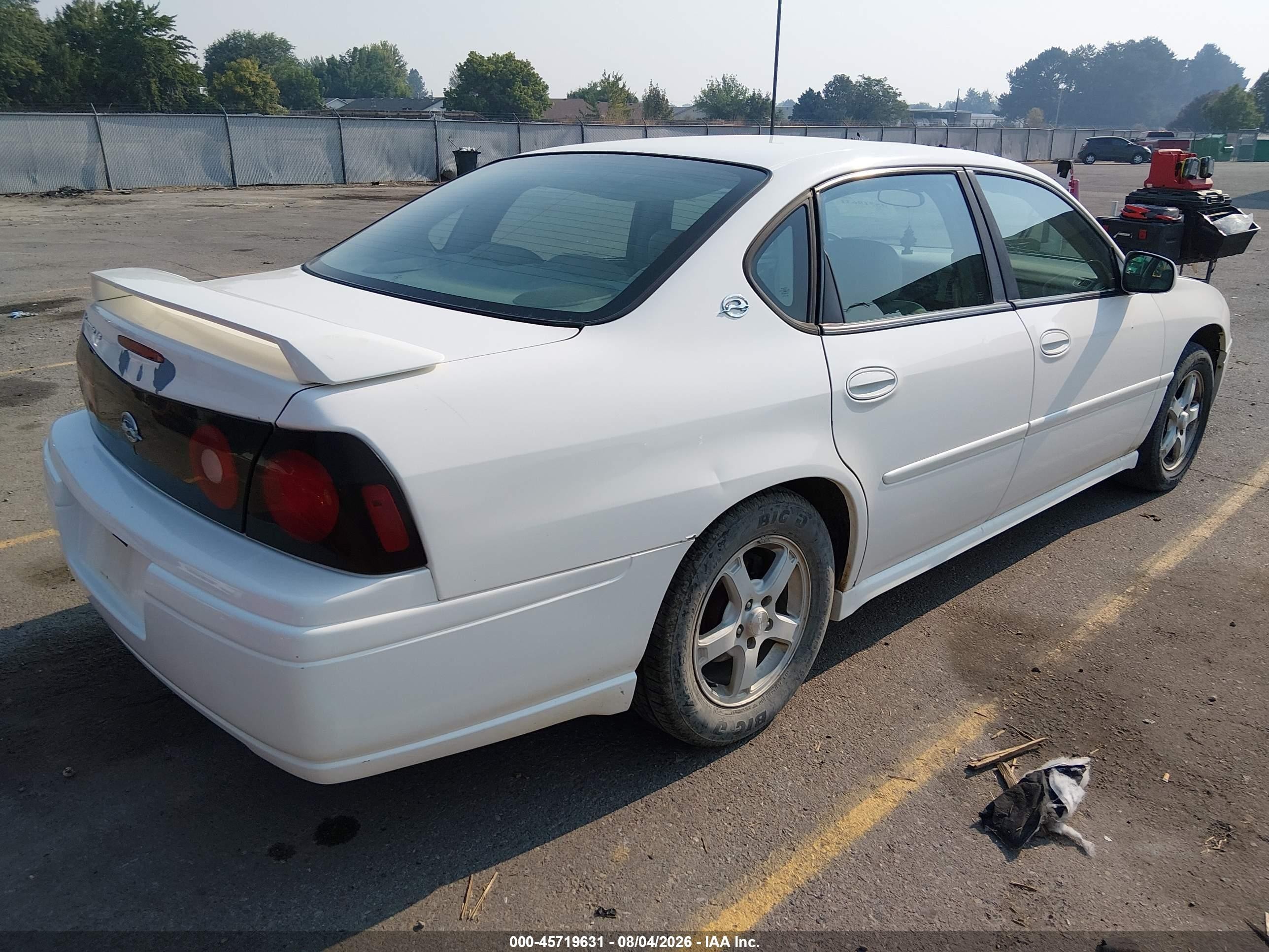 2005 Chevrolet Impala Ls White vin: 2G1WH52K559114807