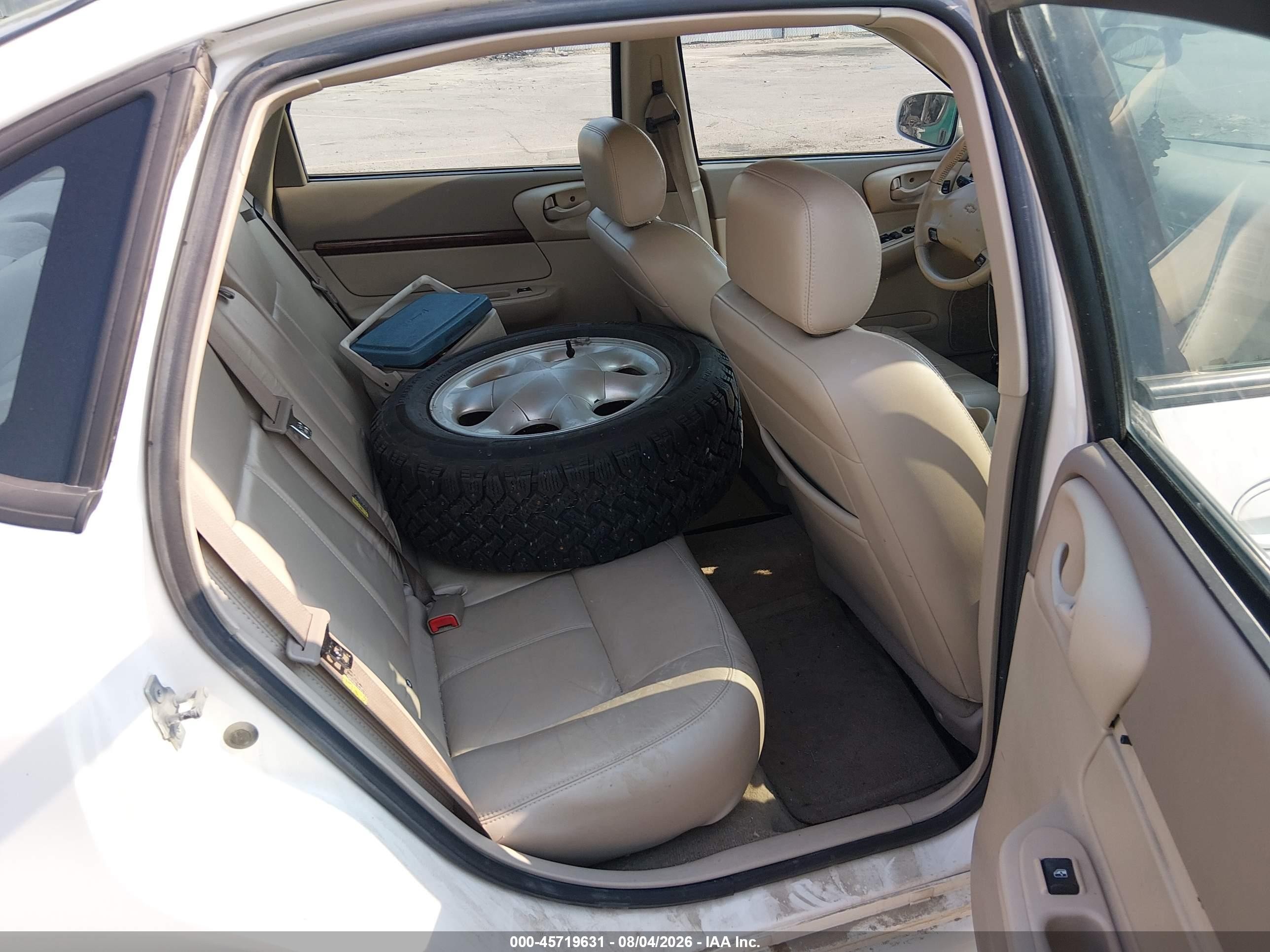 2005 Chevrolet Impala Ls White vin: 2G1WH52K559114807