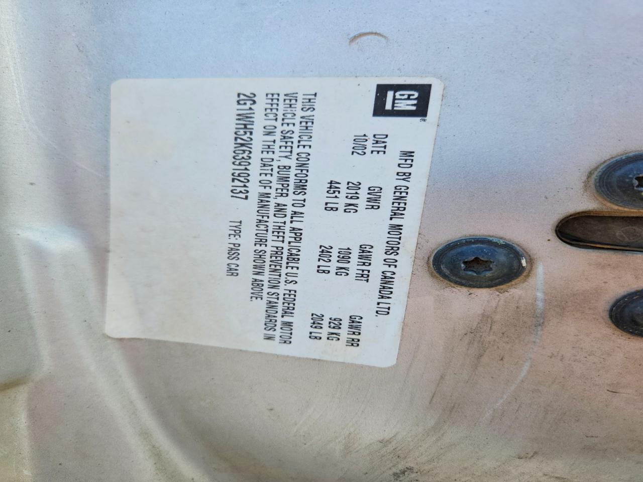 2003 Chevrolet Impala Ls Silver vin: 2G1WH52K639192137