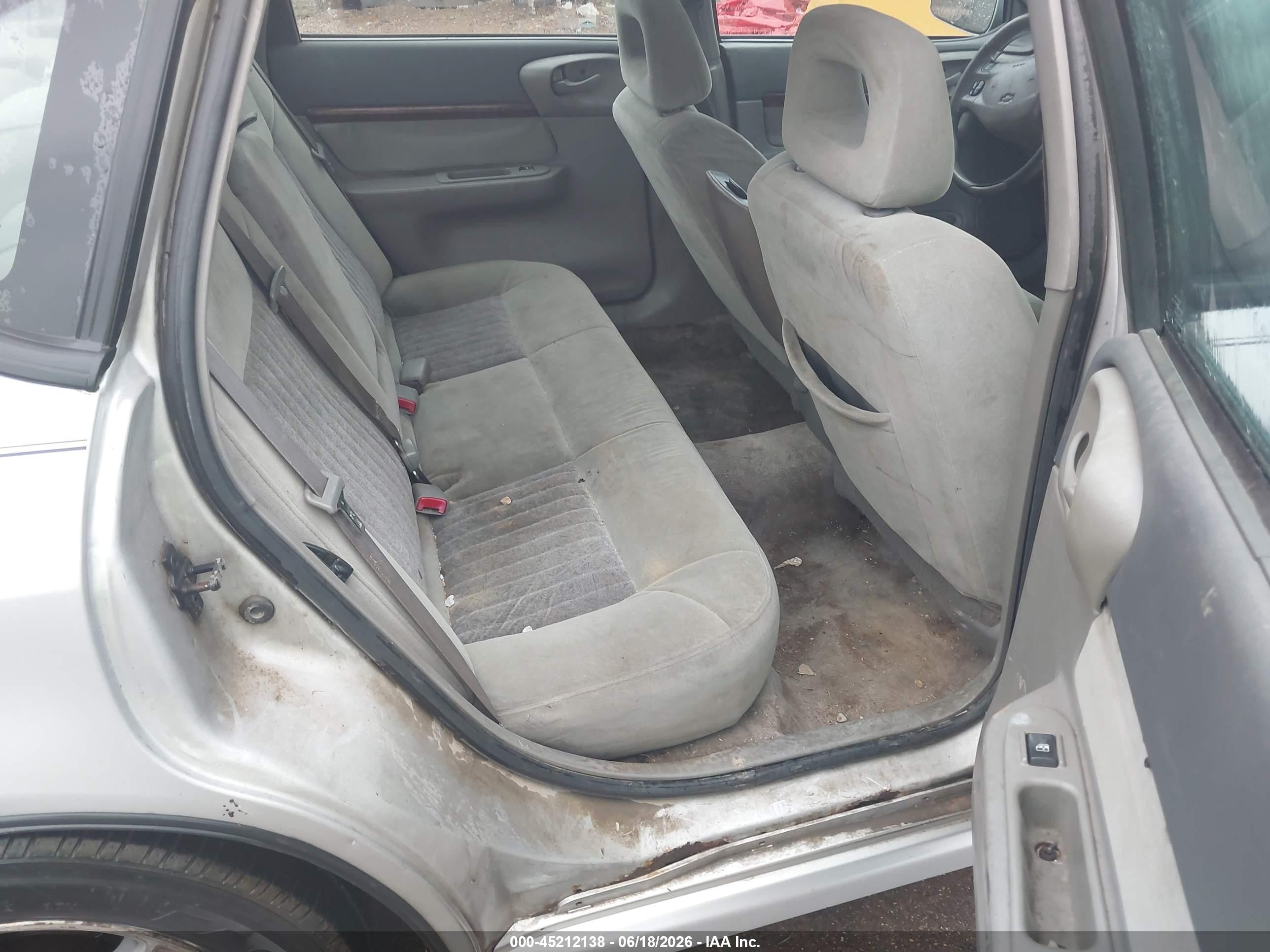 2003 Chevrolet Impala Ls Gray vin: 2G1WH52K639193062