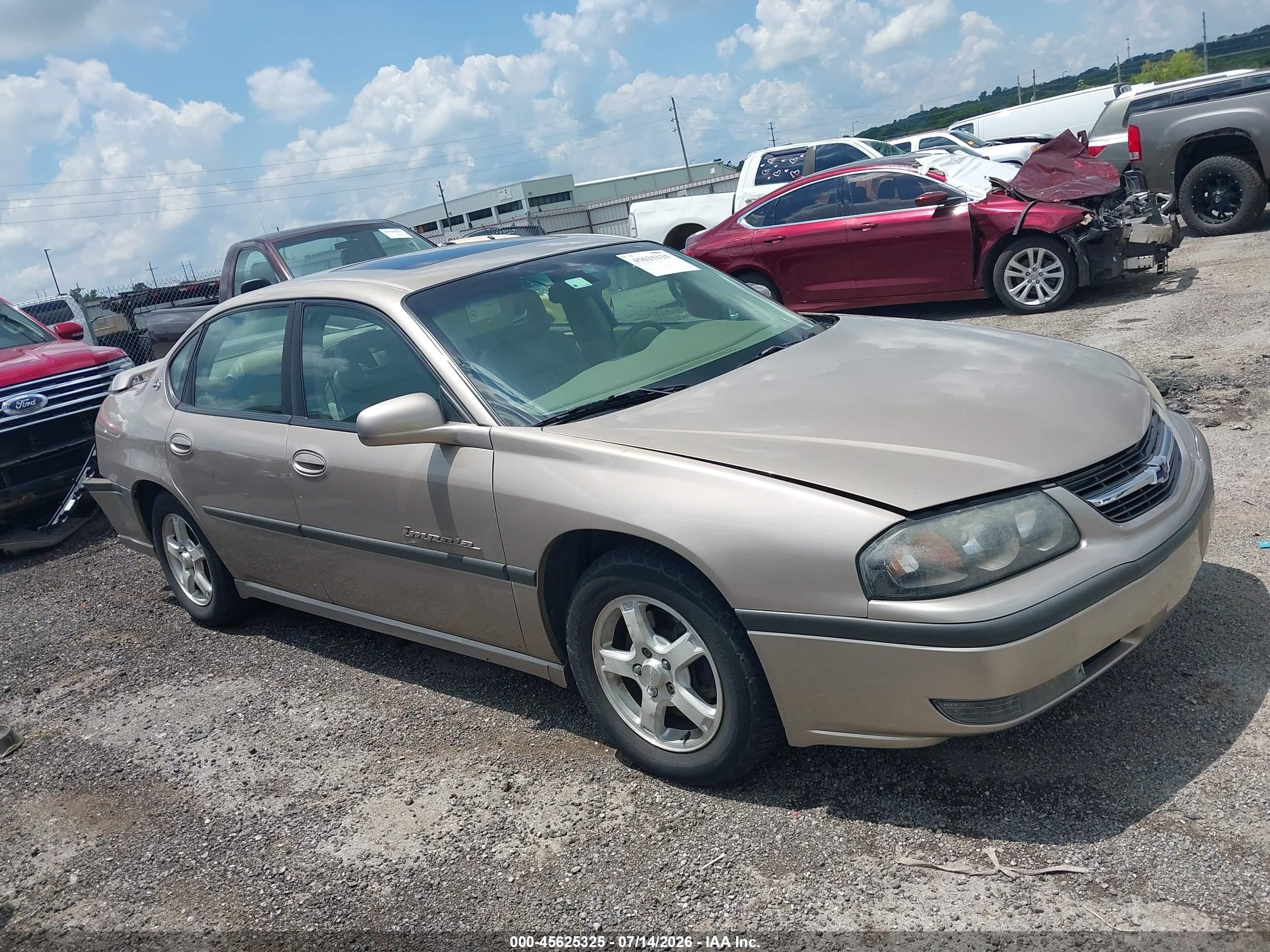 2003 Chevrolet Impala Ls Gold vin: 2G1WH52K639219272