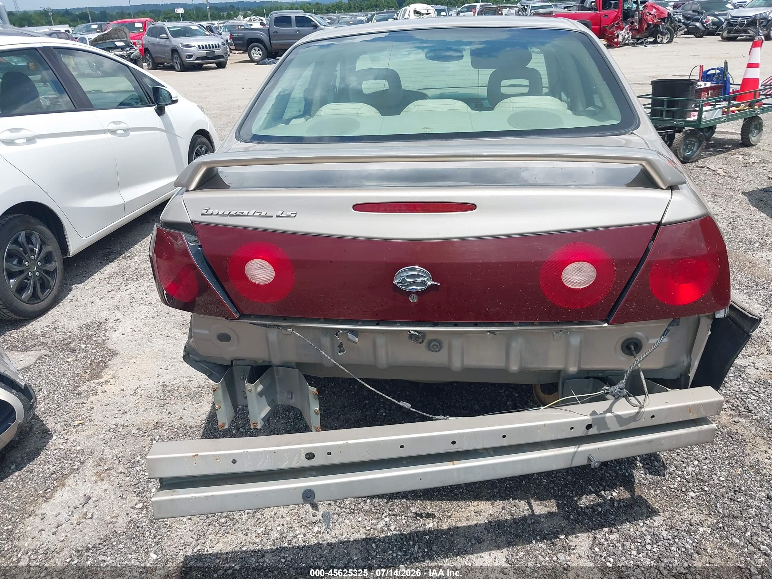 2003 Chevrolet Impala Ls Gold vin: 2G1WH52K639219272