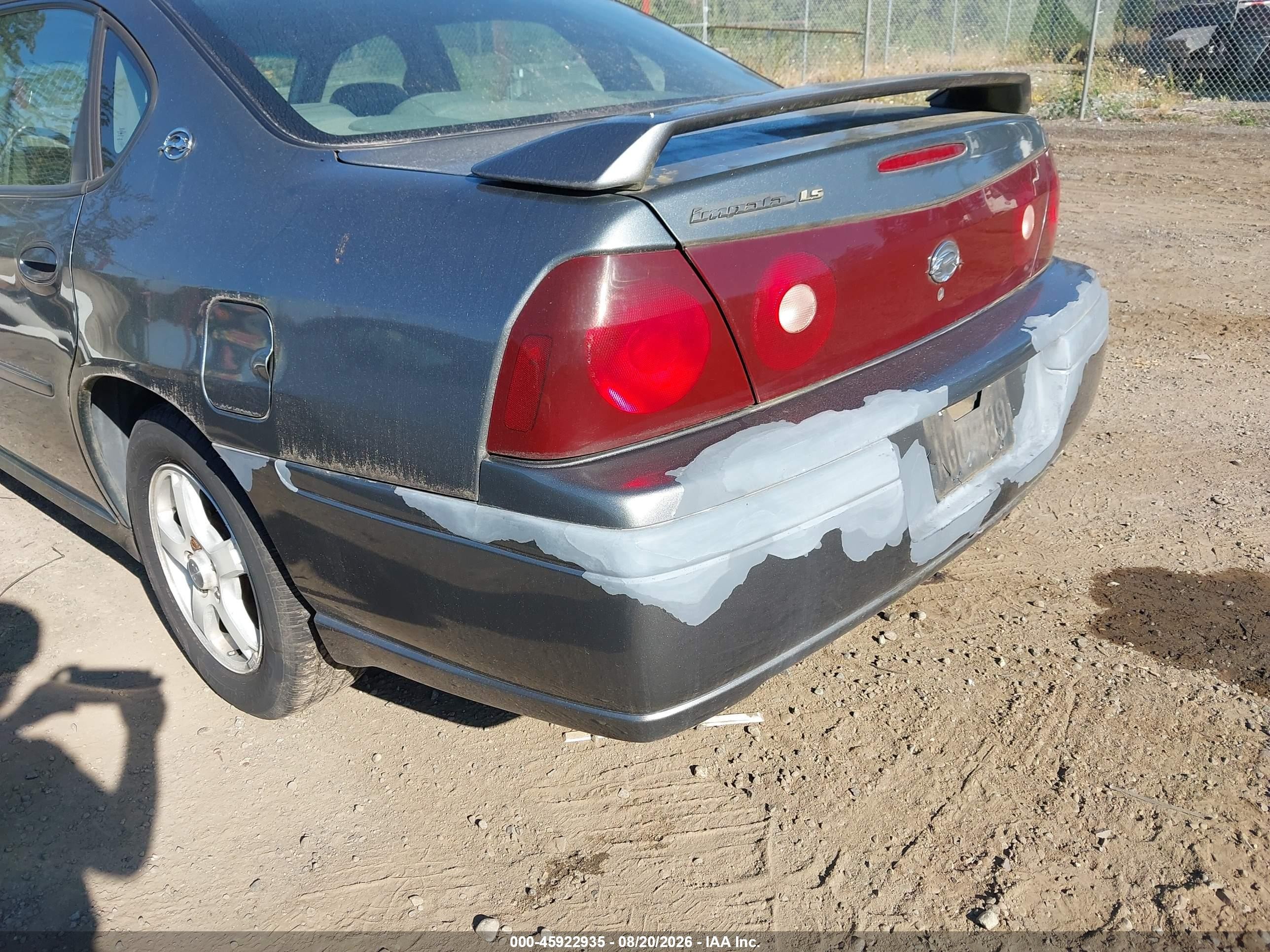 2004 Chevrolet Impala Ls Gray vin: 2G1WH52K649158054